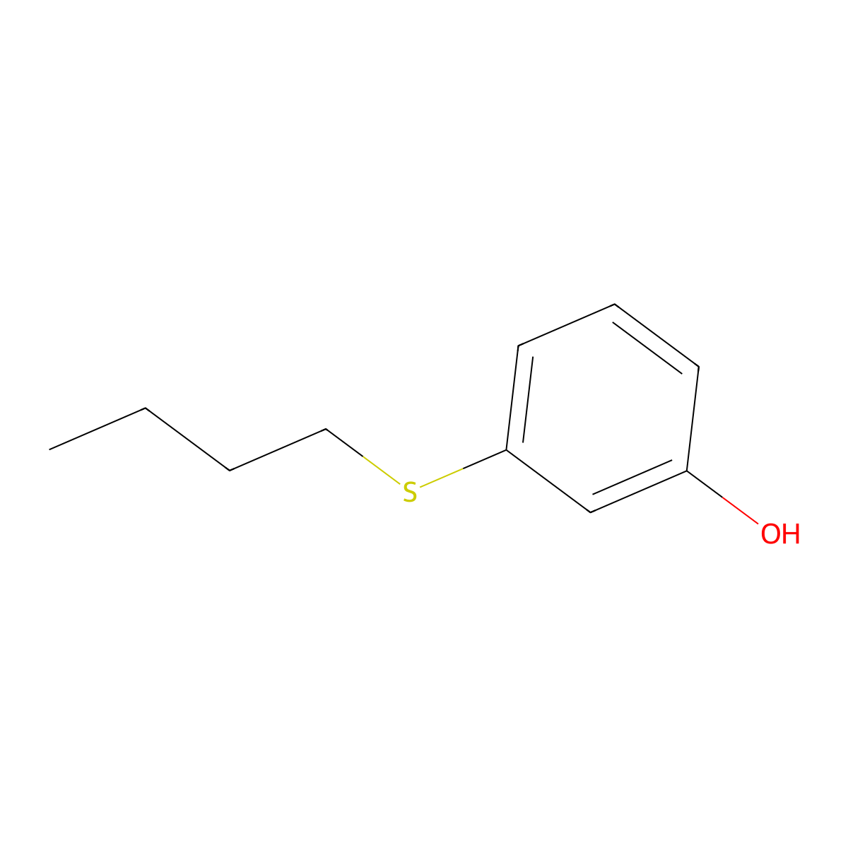 3-(Butylsulfanyl)phenol molecular structure, CAS 756895-79-1
