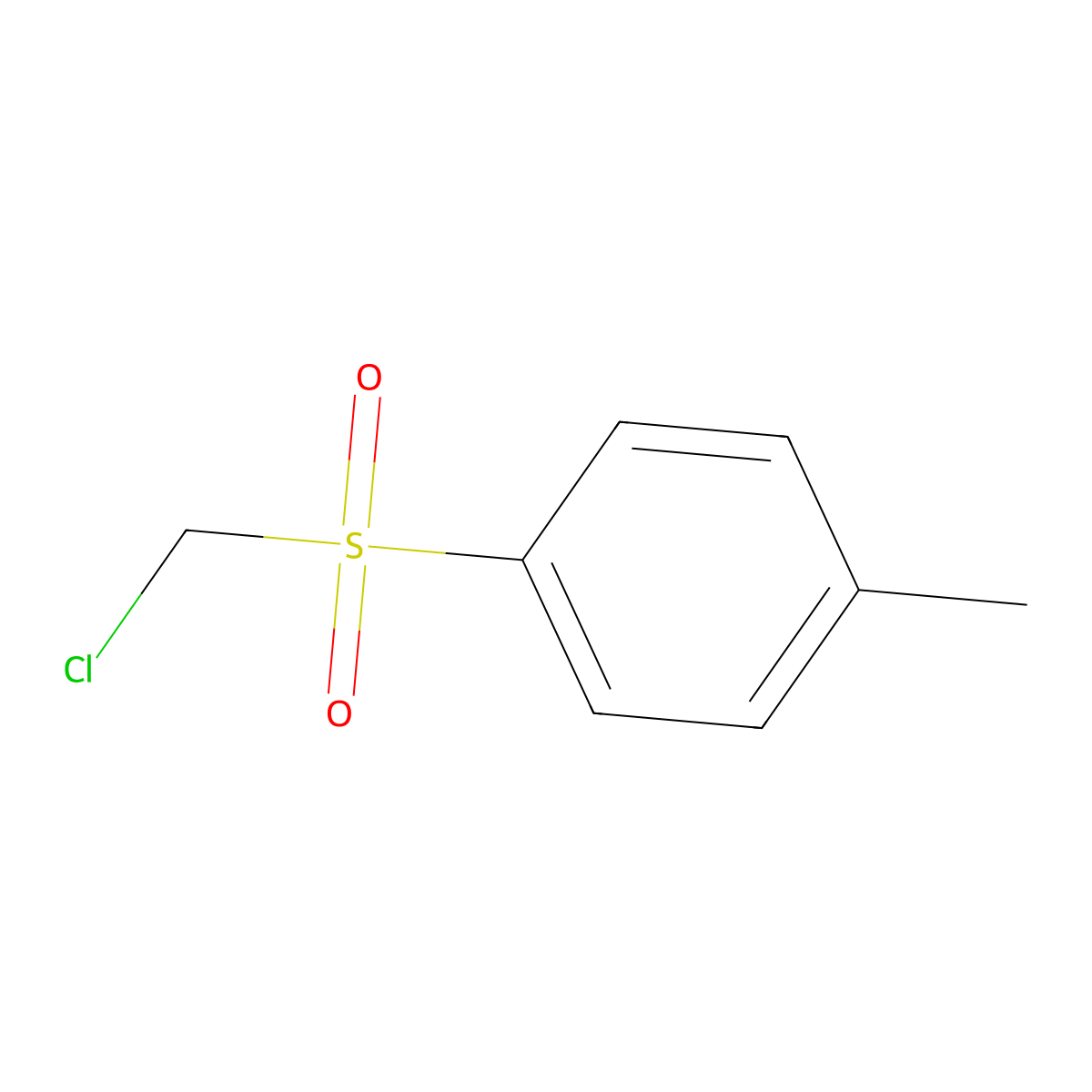 1-Chloromethanesulfonyl-4-methylbenzene molecular structure, CAS 7569-26-8