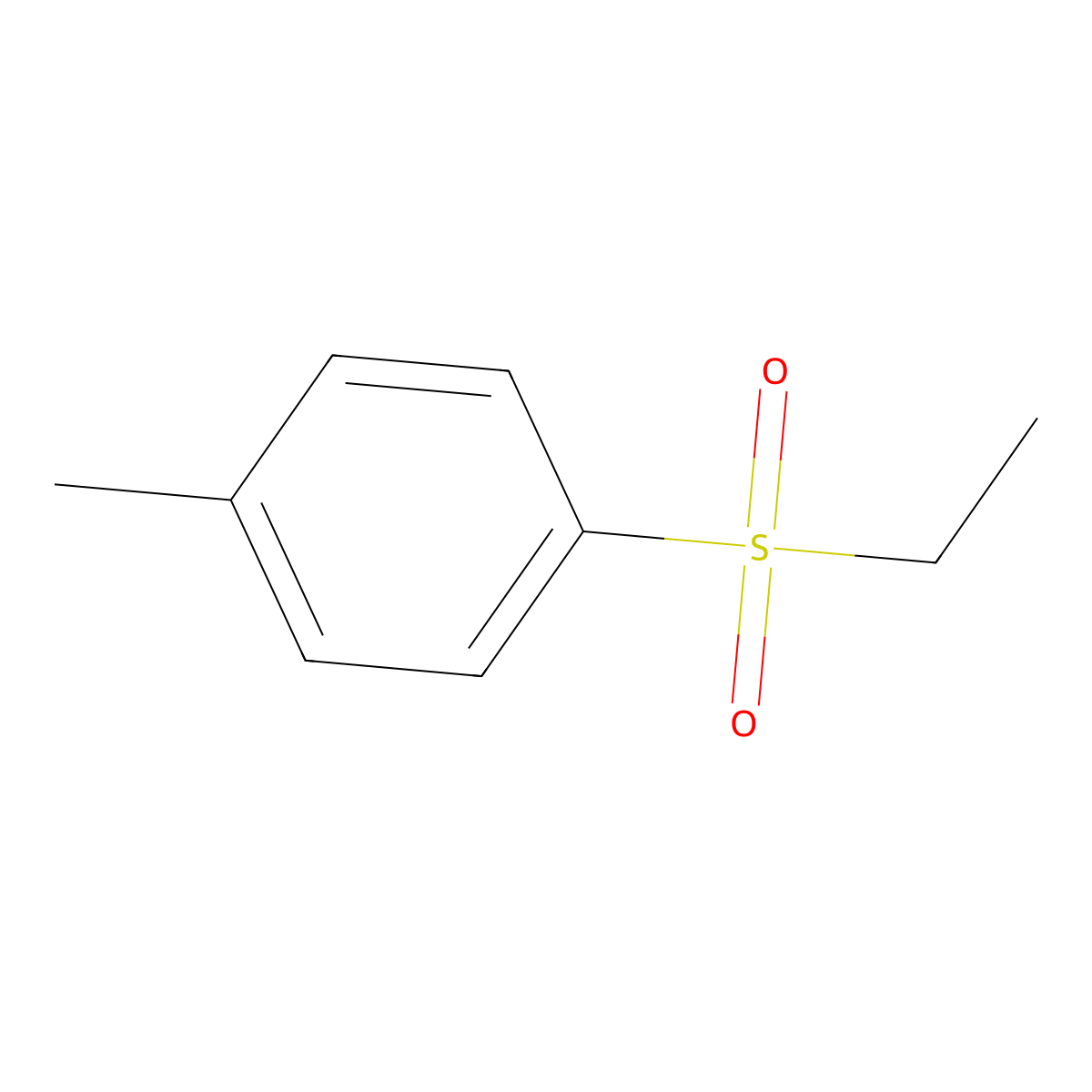 1-(Ethylsulfonyl)-4-methylbenzene molecular structure, CAS 7569-34-8