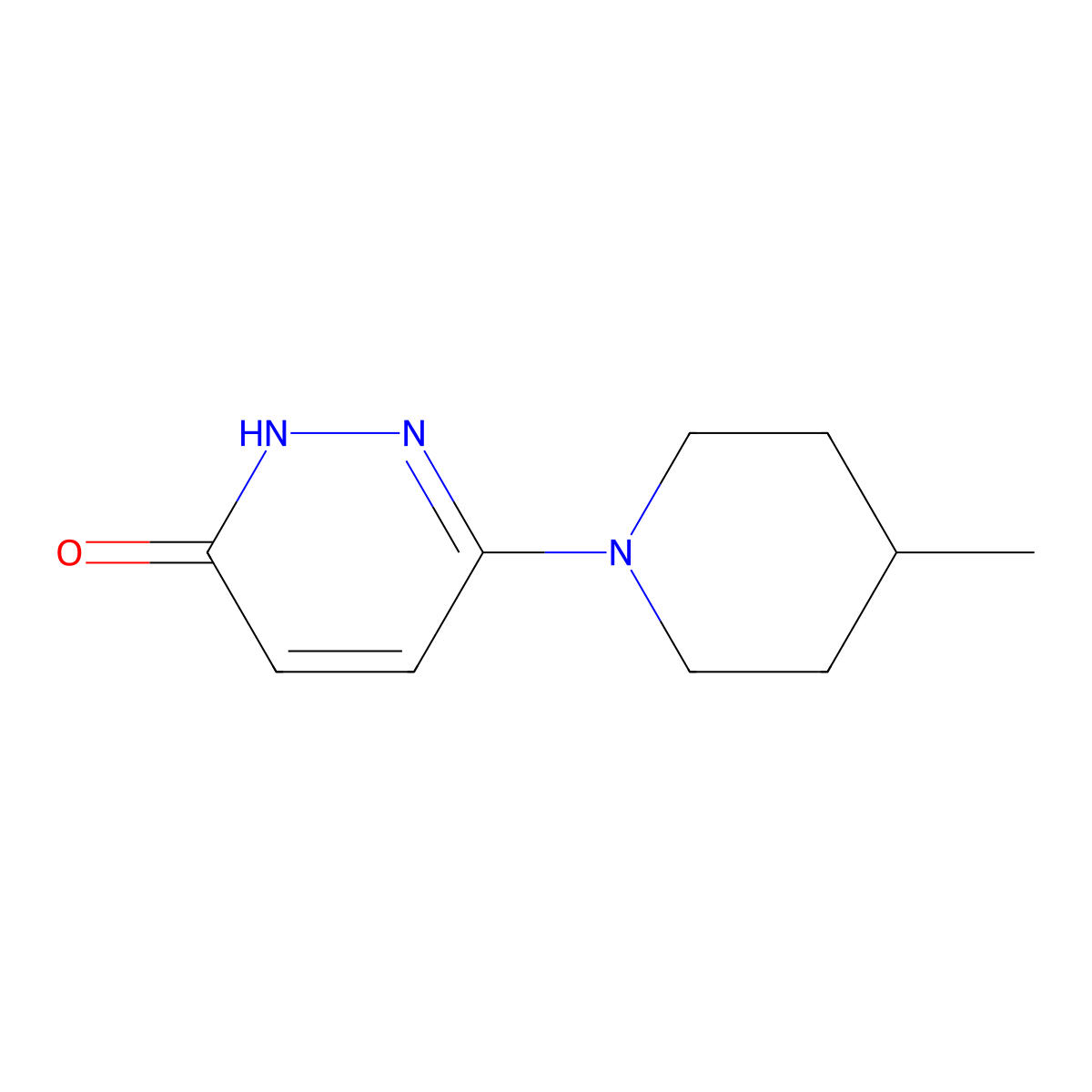 6-(4-Methylpiperidin-1-yl)pyridazin-3-ol molecular structure, CAS 756901-36-7