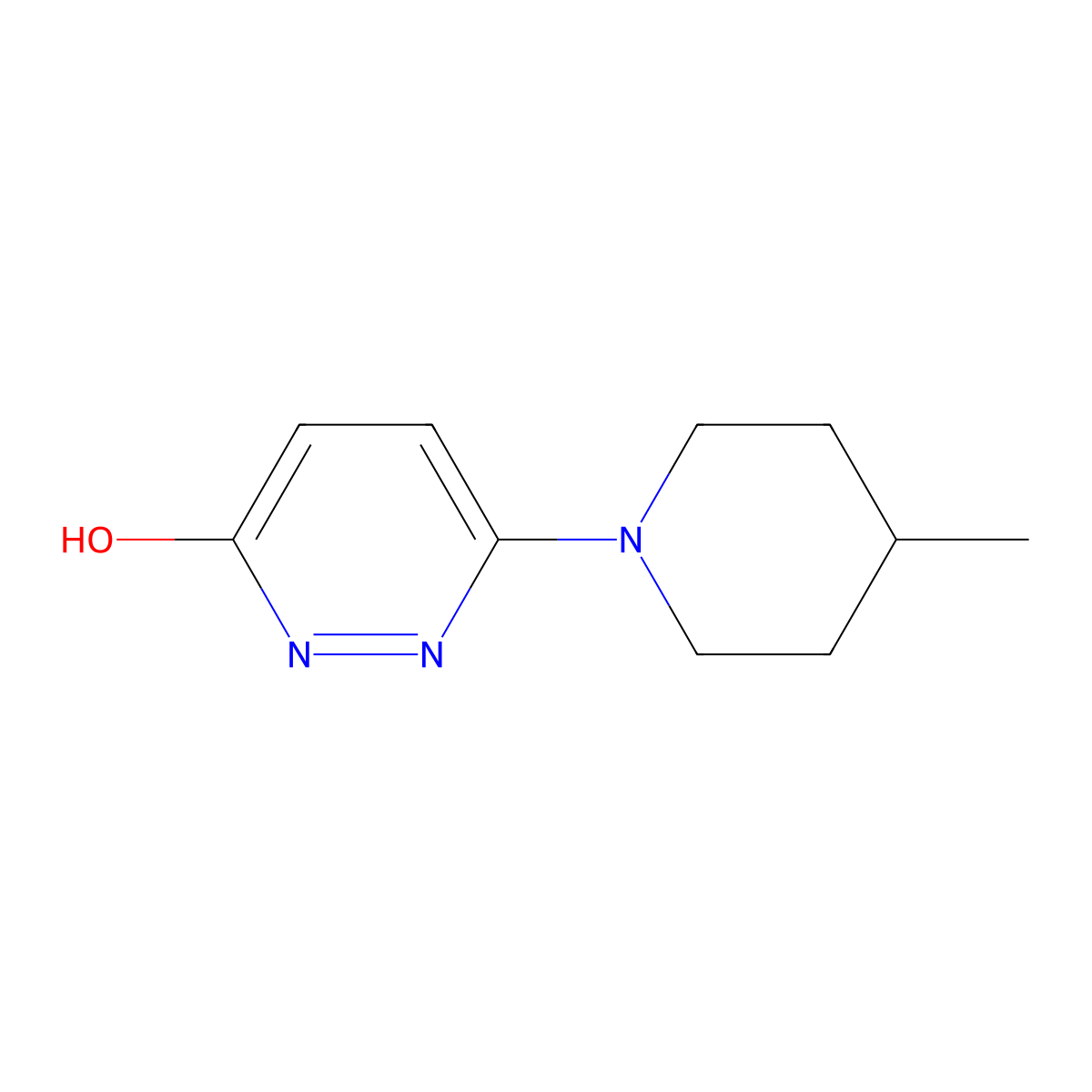 6-(4-Methylpiperidin-1-yl)pyridazin-3-ol molecular structure, CAS 756901-36-7