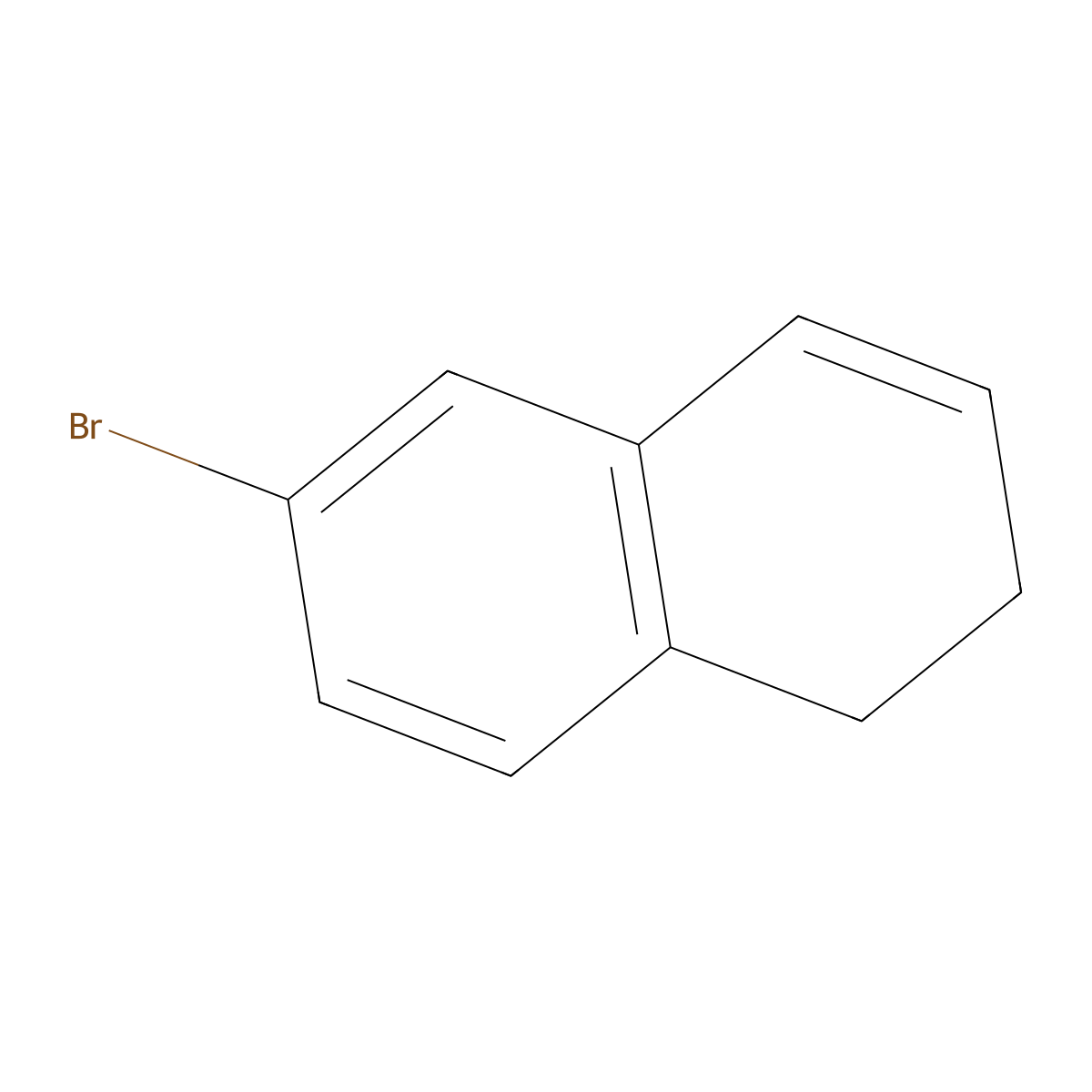 6-Bromo-1,2-dihydronaphthalene molecular structure, CAS 75693-17-3