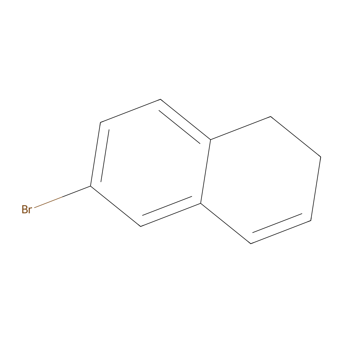 6-Bromo-1,2-dihydronaphthalene molecular structure, CAS 75693-17-3
