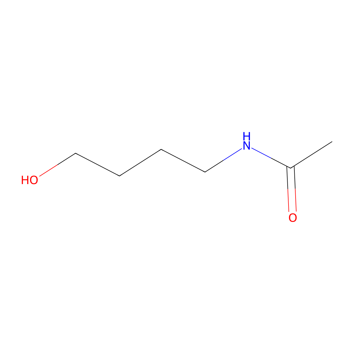 N-(4-Hydroxybutyl)acetamide molecular structure, CAS 75694-83-6
