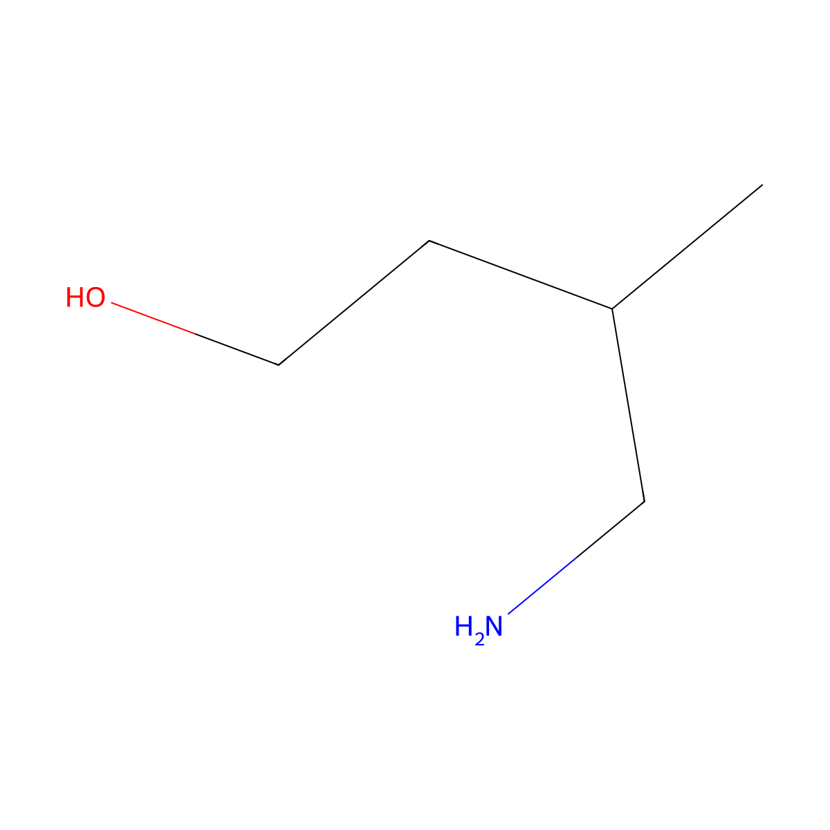 4-Amino-3-methylbutan-1-ol molecular structure, CAS 75694-86-9