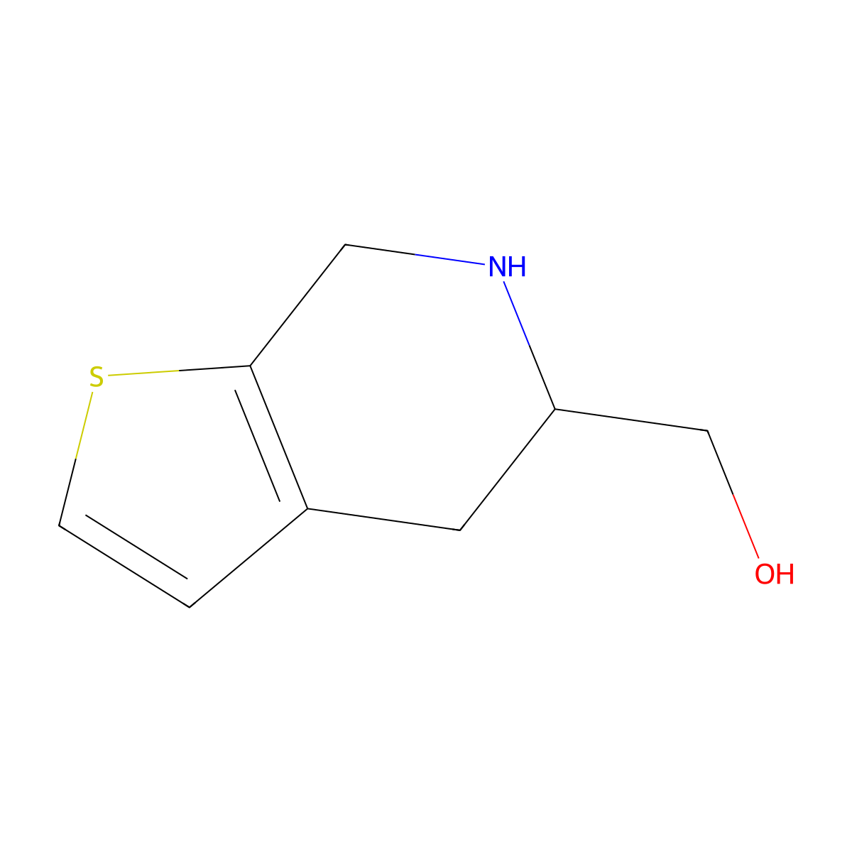 (4,5,6,7-Tetrahydrothieno[2,3-c]pyridin-5-yl)methanol molecular structure, CAS 75695-52-2