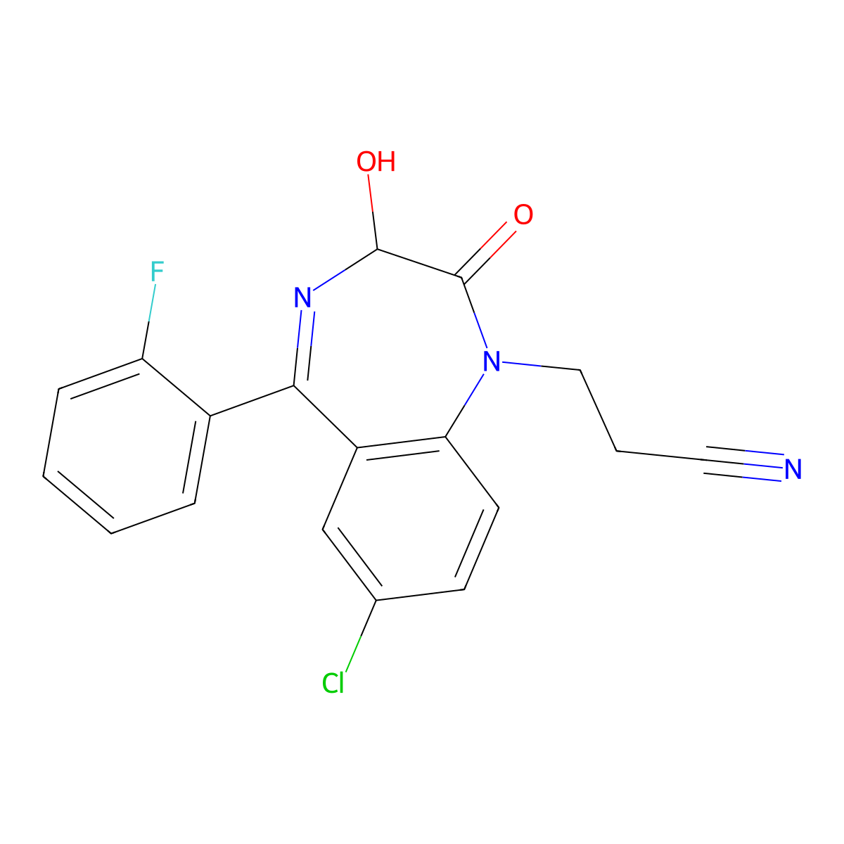 Cinolazepam molecular structure, CAS 75696-02-5