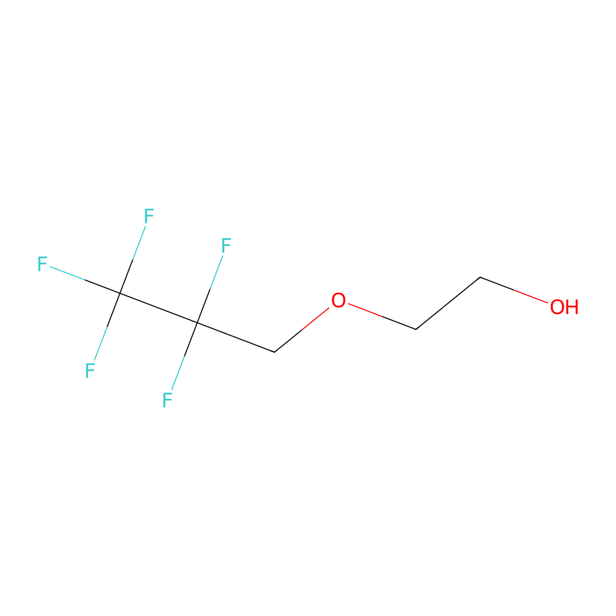 2-(2,2,3,3,3-Pentafluoropropoxy)ethan-1-ol molecular structure, CAS 757-08-4