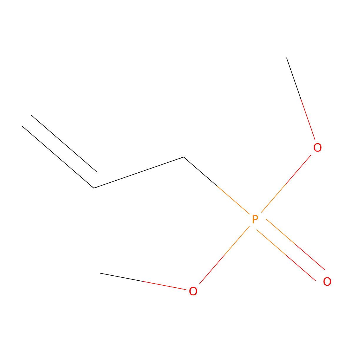 Dimethyl allylphosphonate molecular structure, CAS 757-54-0