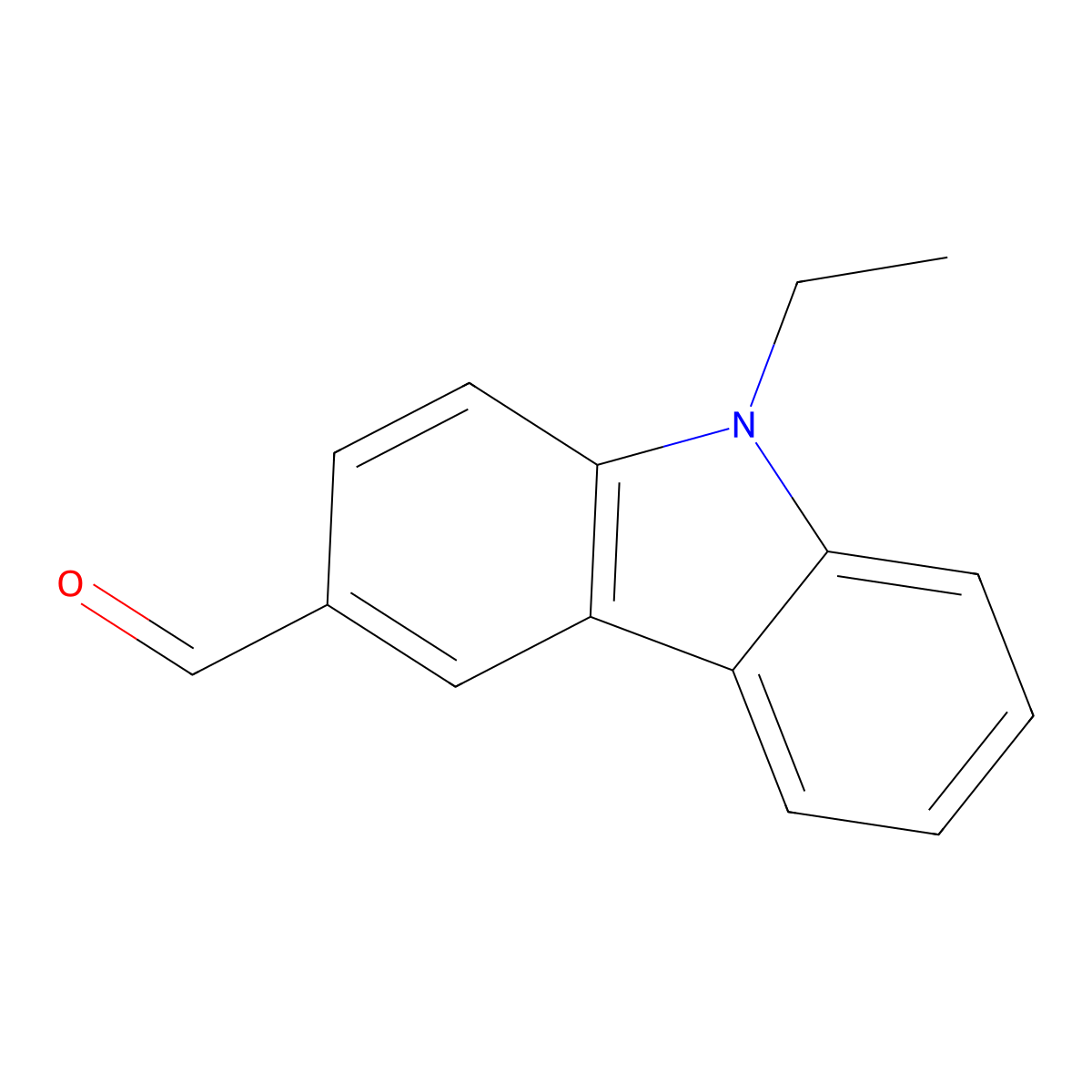 9-ethyl-9H-carbazole-3-carbaldehyde molecular structure, CAS 7570-45-8