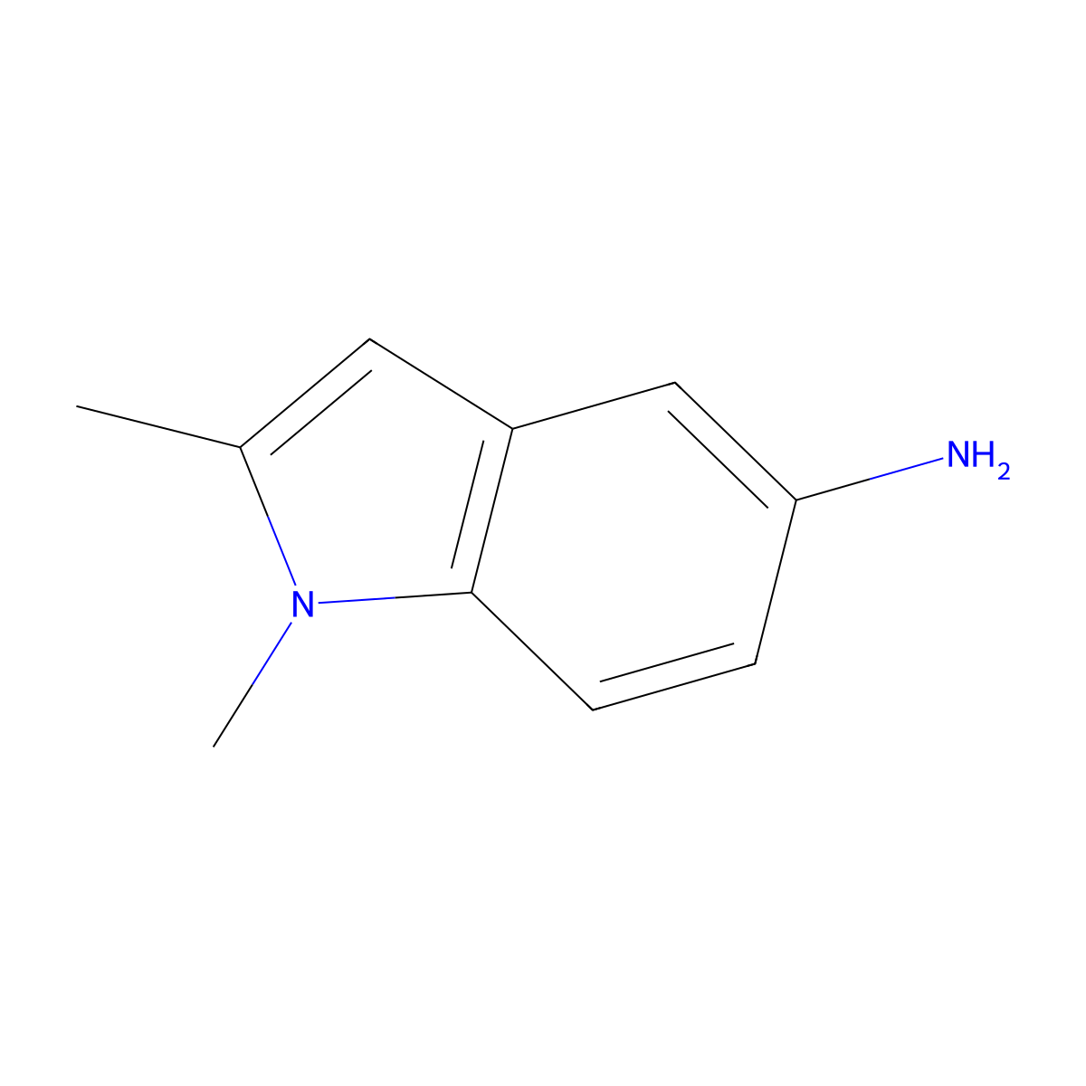 1,2-Dimethyl-1H-indol-5-amine molecular structure, CAS 7570-48-1