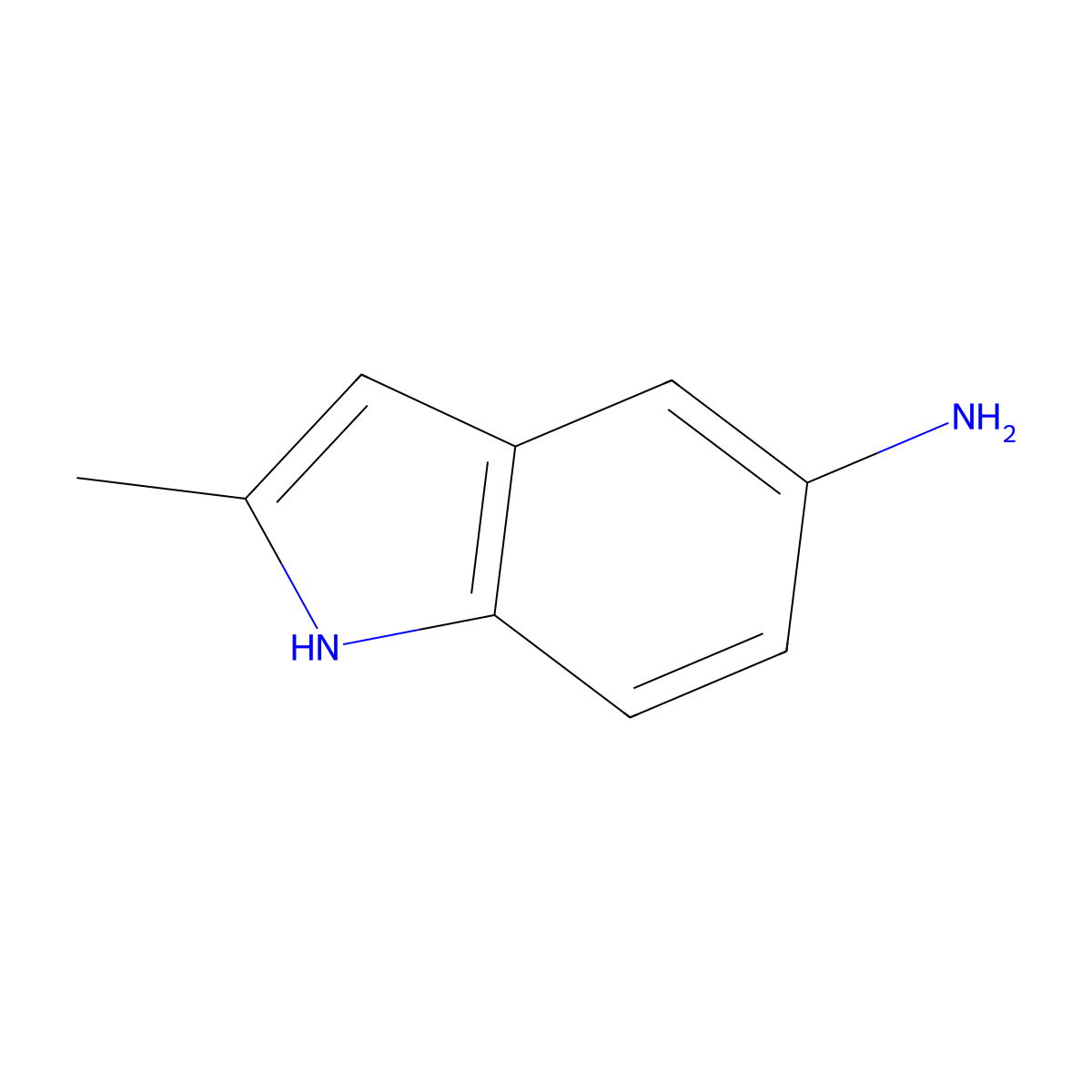 5-Amino-2-methylindole molecular structure, CAS 7570-49-2
