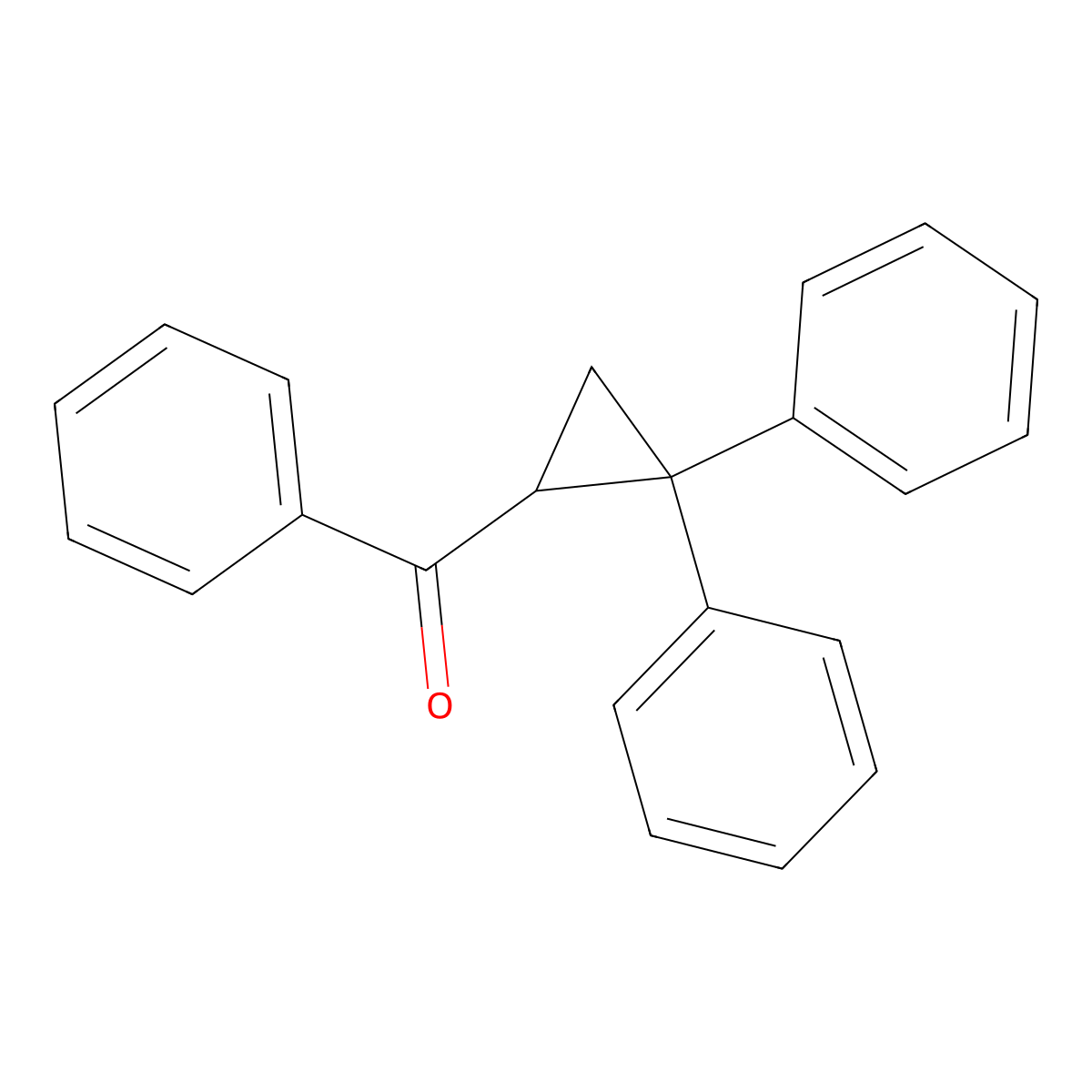 (2,2-Diphenylcyclopropyl)(phenyl)methanone molecular structure, CAS 7570-90-3