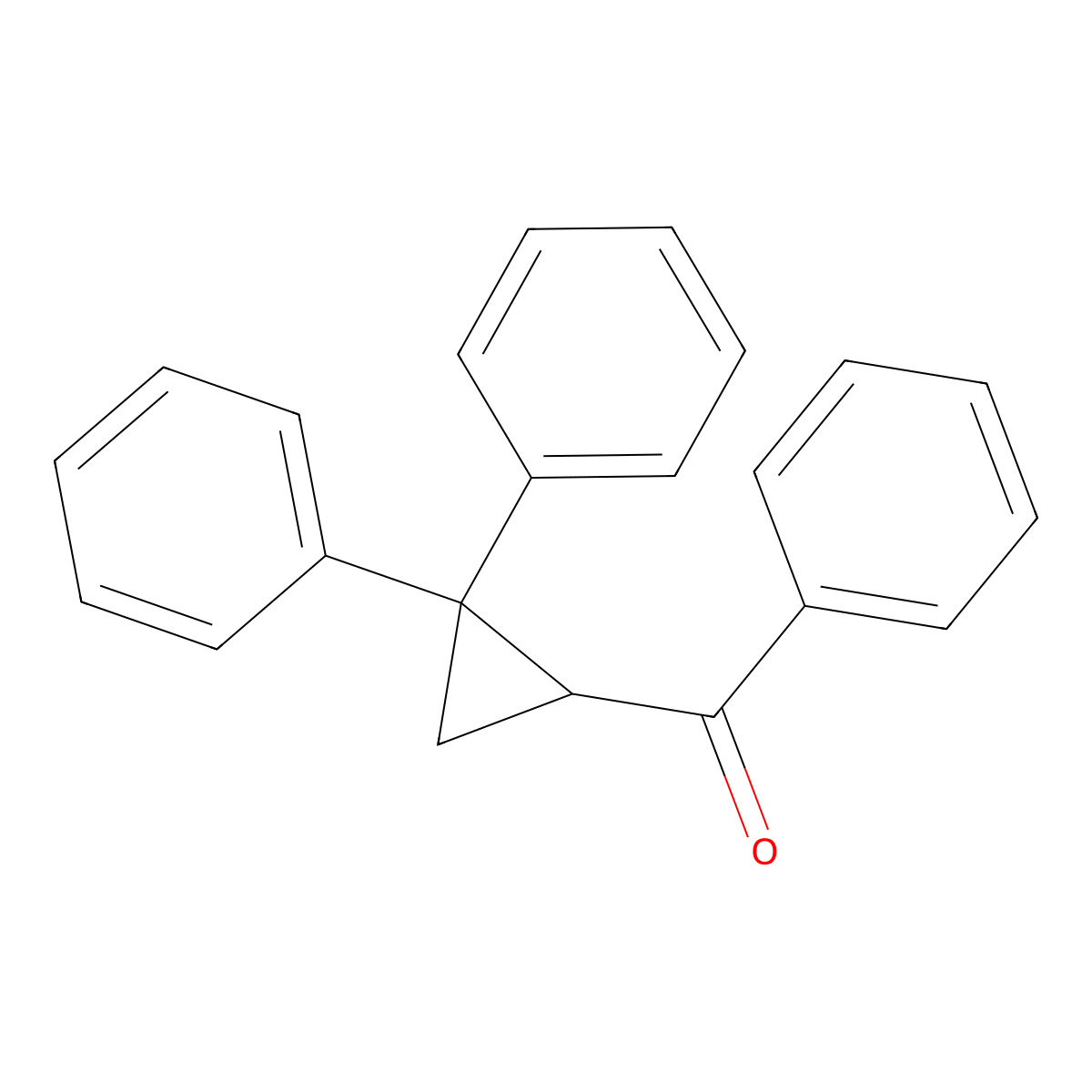 (2,2-Diphenylcyclopropyl)(phenyl)methanone molecular structure, CAS 7570-90-3