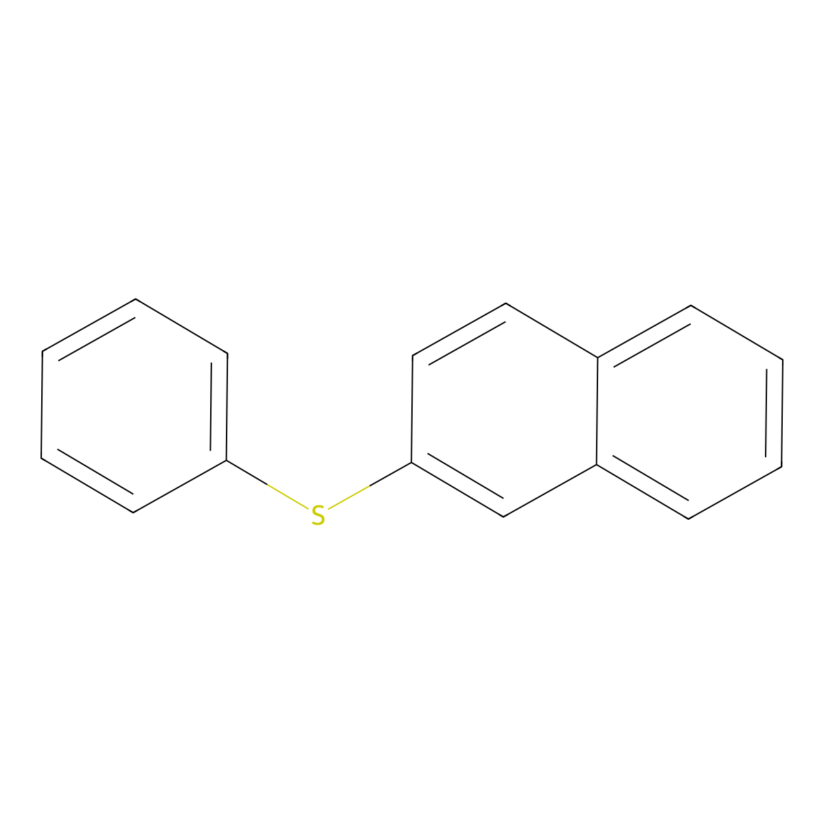 2-(Phenylsulfanyl)naphthalene molecular structure, CAS 7570-96-9