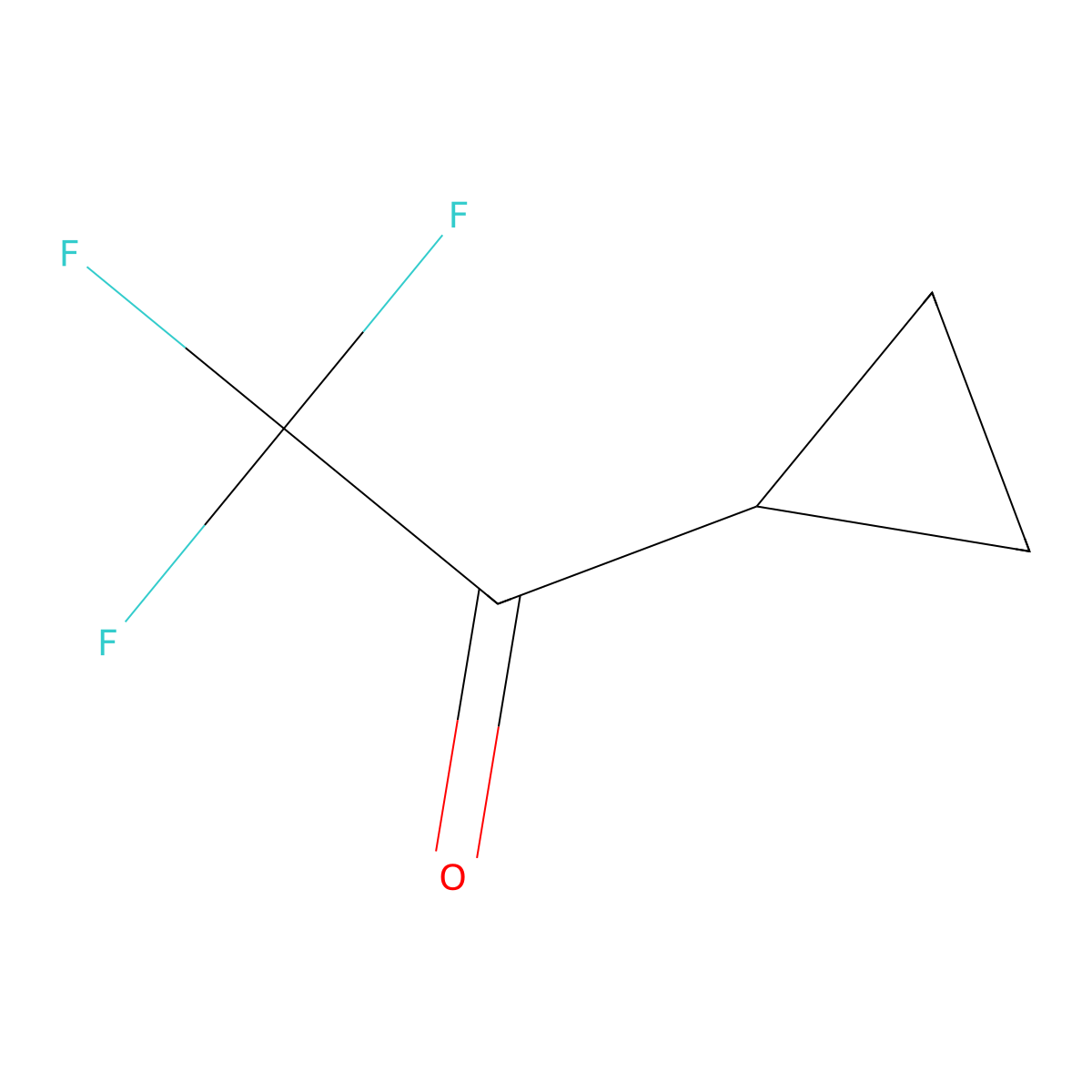 1-Cyclopropyl-2,2,2-trifluoroethan-1-one molecular structure, CAS 75702-97-5