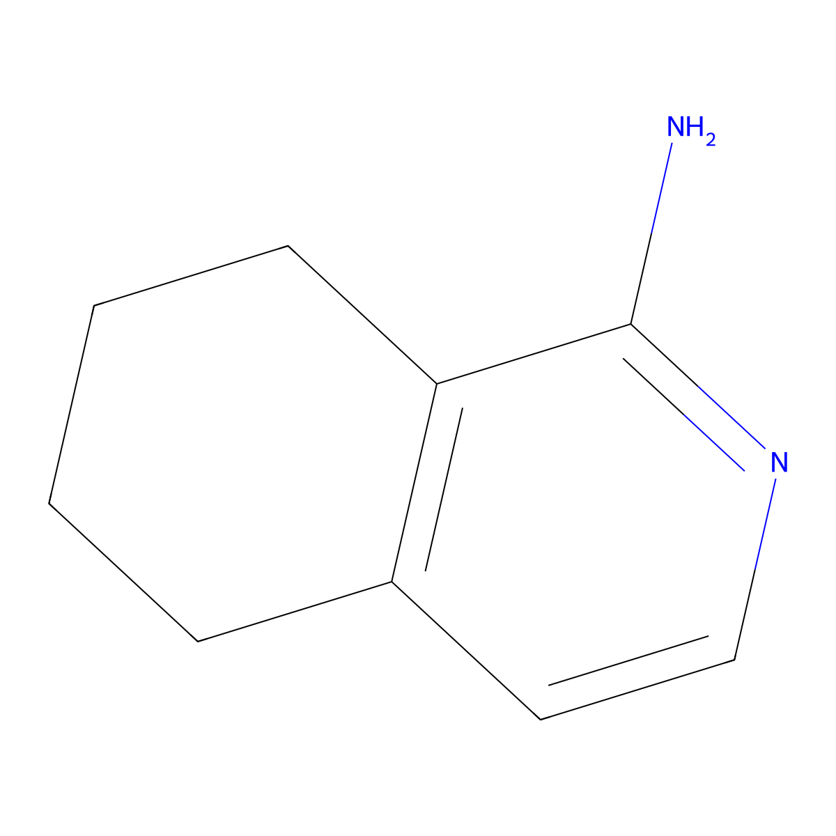 5,6,7,8-Tetrahydroisoquinolin-1-amine molecular structure, CAS 75704-51-7