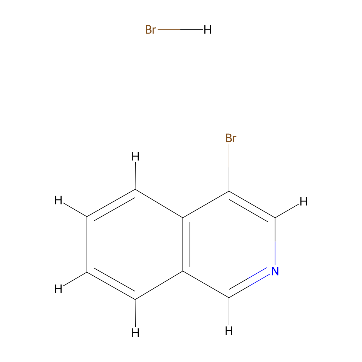 4-Bromoisoquinoline hydrobromide molecular structure, CAS 75705-29-2