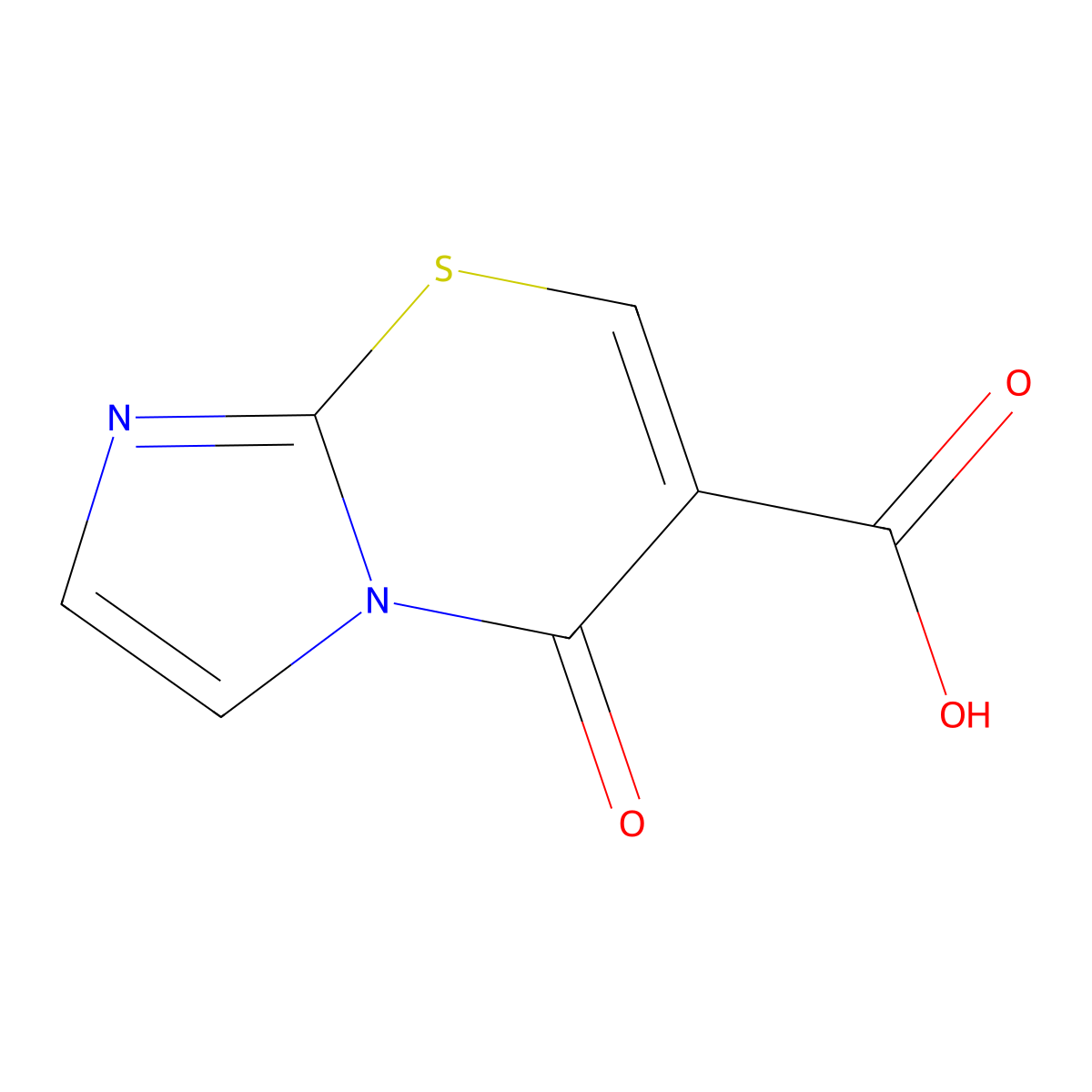5-Oxo-5H-imidazo[2,1-b][1,3]thiazine-6-carboxylic acid molecular structure, CAS 75712-72-0