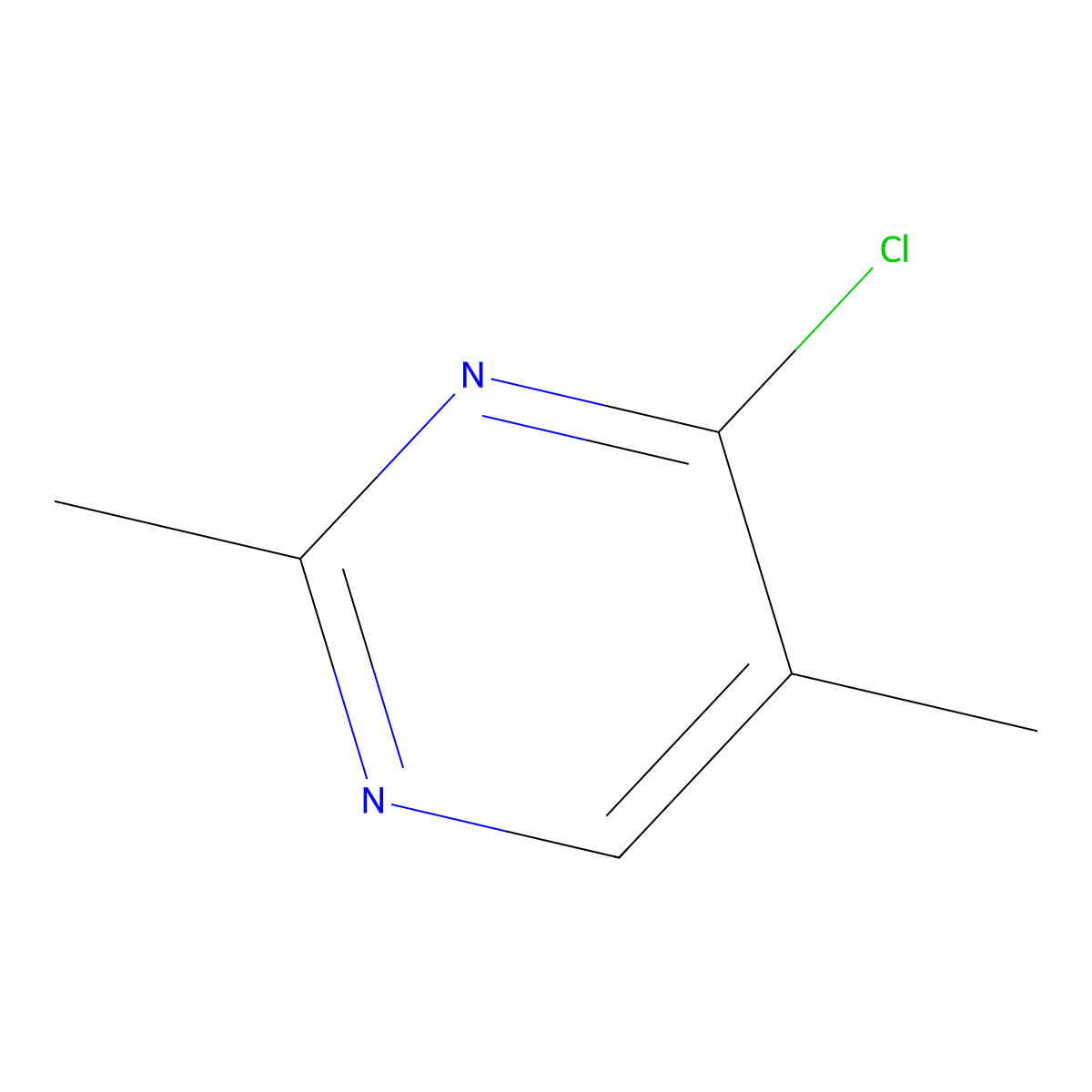 4-Chloro-2,5-dimethylpyrimidine molecular structure, CAS 75712-74-2