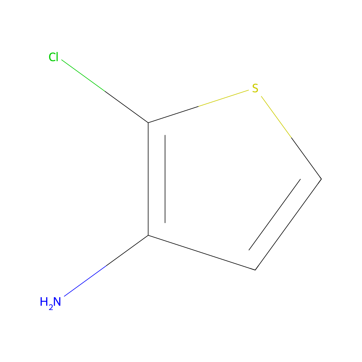 2-Chlorothiophen-3-amine molecular structure, CAS 757133-83-8