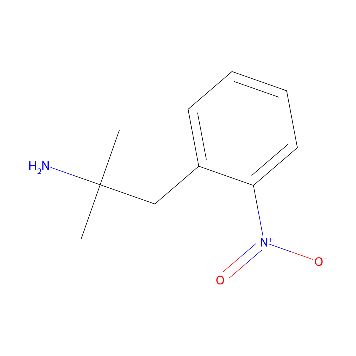 2-Methyl-1-(2-nitrophenyl)propan-2-amine molecular structure, CAS 757140-16-2