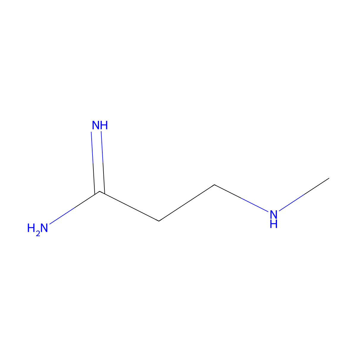 3-(Methylamino)propanimidamide molecular structure, CAS 757142-36-2