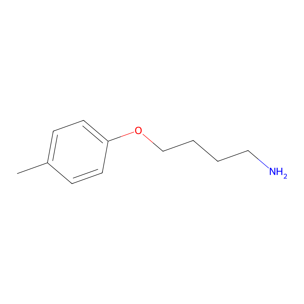 4-(4-Methylphenoxy)butan-1-amine molecular structure, CAS 75716-46-0