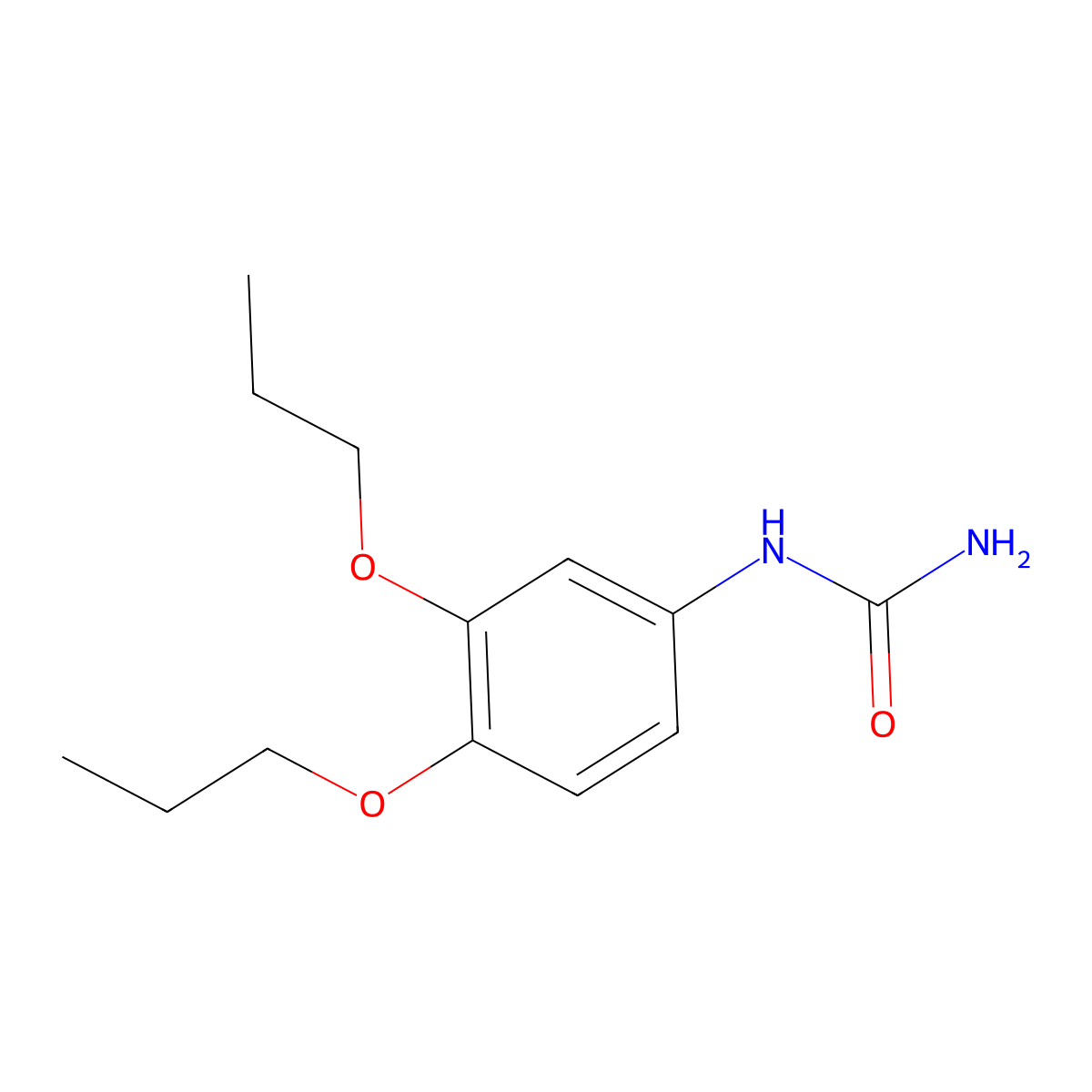 (3,4-Dipropoxyphenyl)urea molecular structure, CAS 757192-87-3