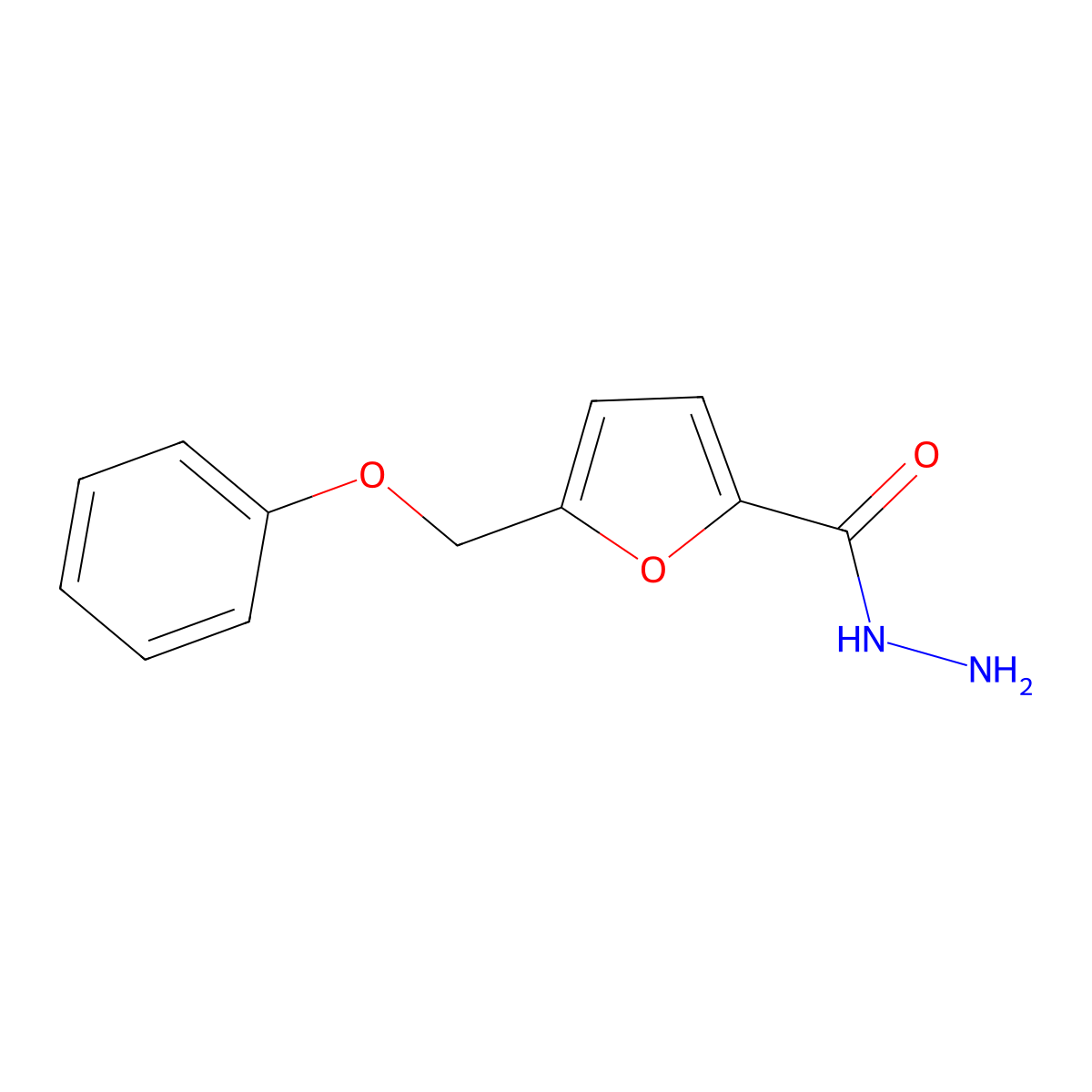 5-(Phenoxymethyl)furan-2-carbohydrazide molecular structure, CAS 757193-60-5