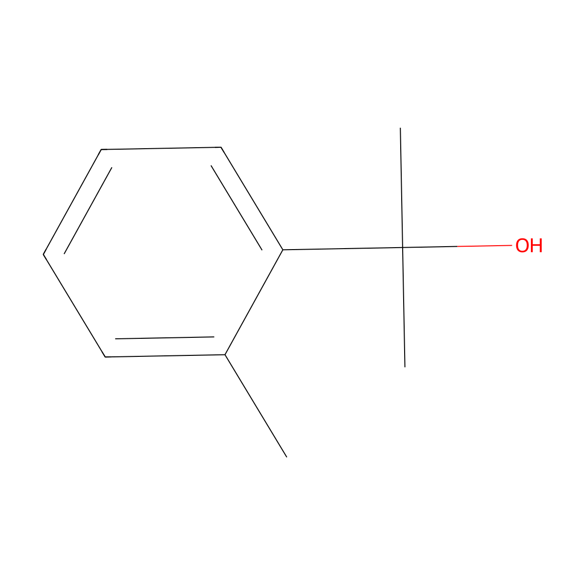 2-(2-Methylphenyl)propan-2-ol molecular structure, CAS 7572-79-4