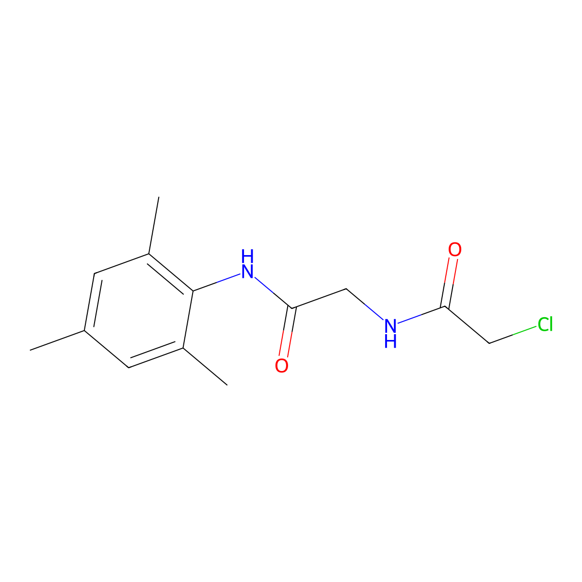 2-chloro-N-[2-(mesitylamino)-2-oxoethyl]acetamide molecular structure, CAS 757220-30-7