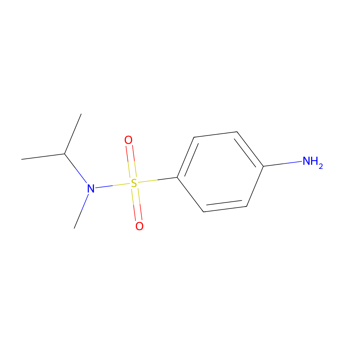 4-amino-N-isopropyl-N-methylbenzenesulfonamide molecular structure, CAS 757221-02-6
