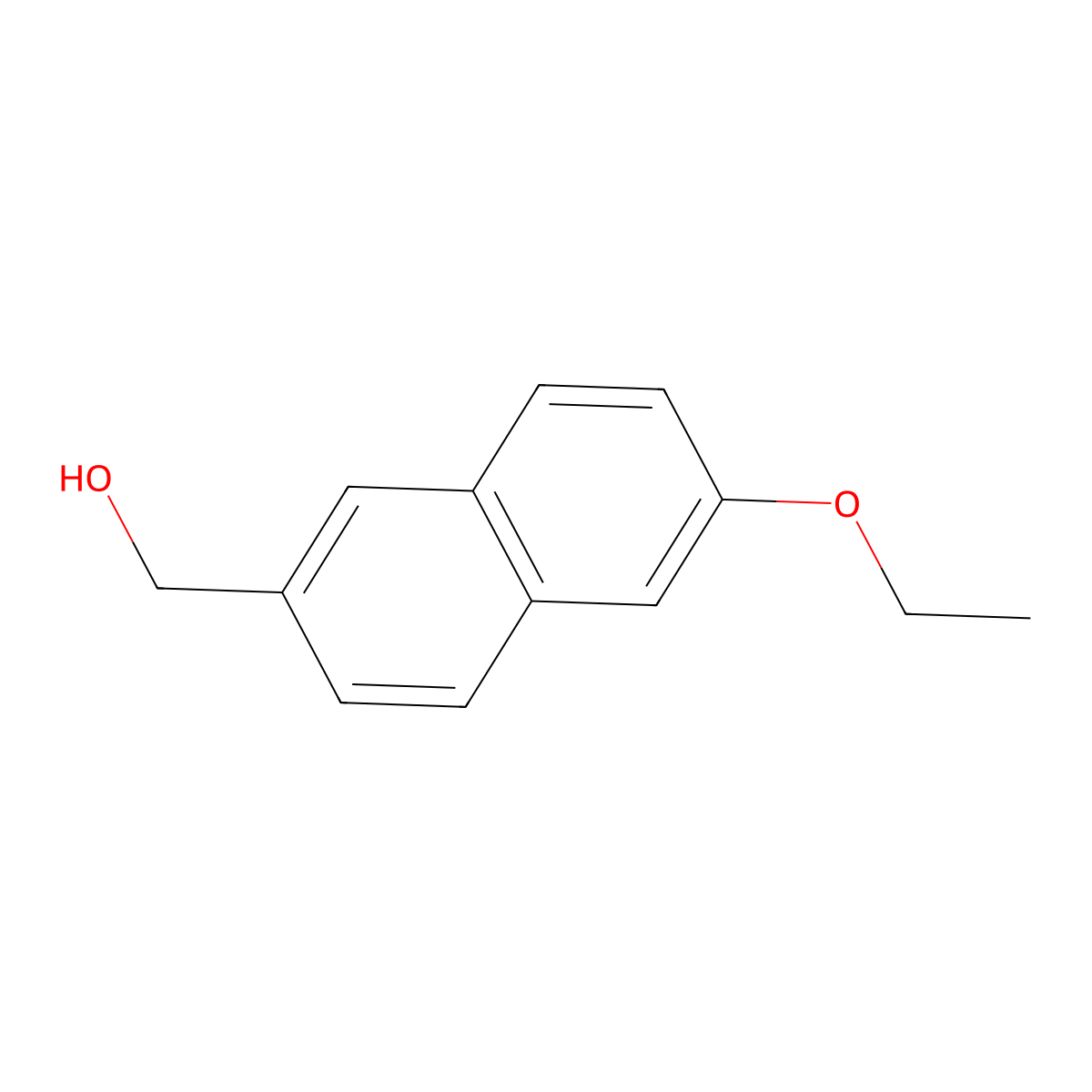 (6-Ethoxynaphthalen-2-yl)methanol molecular structure, CAS 757230-57-2