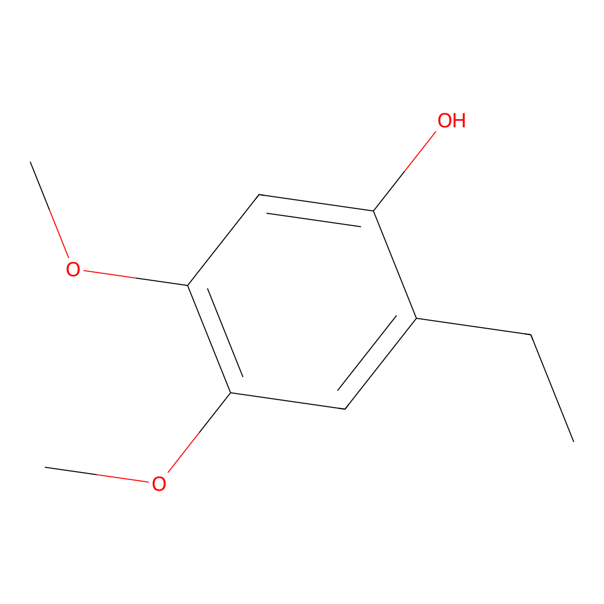 2-ethyl-4,5-dimethoxyPhenol molecular structure, CAS 757237-97-1