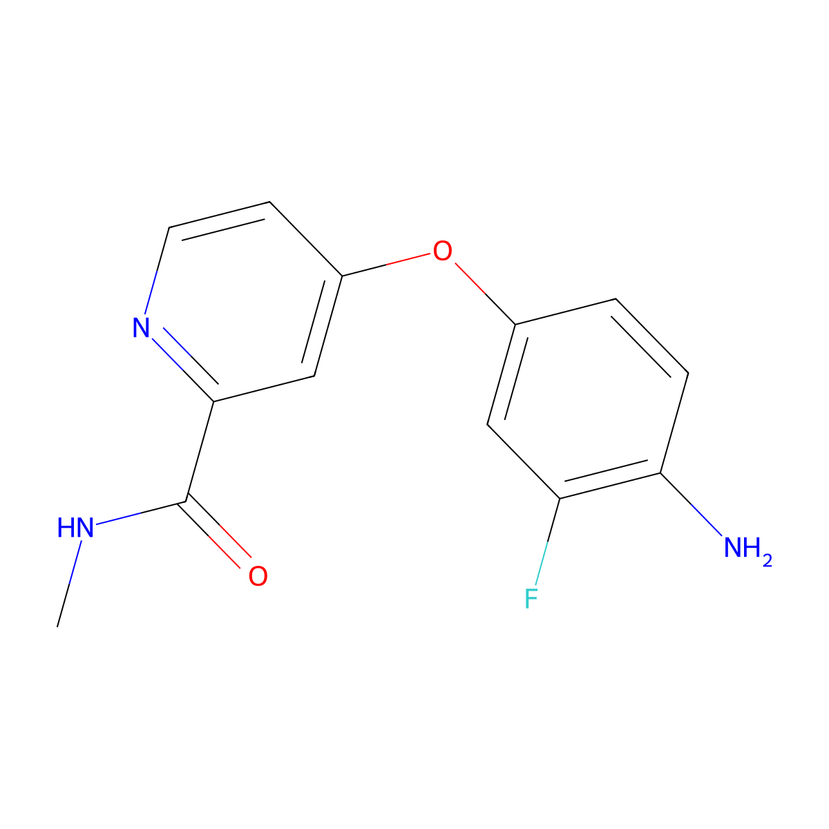 4-(4-Amino-3-fluorophenoxy)-N-methylpyridine-2-carboxamide molecular structure, CAS 757251-39-1