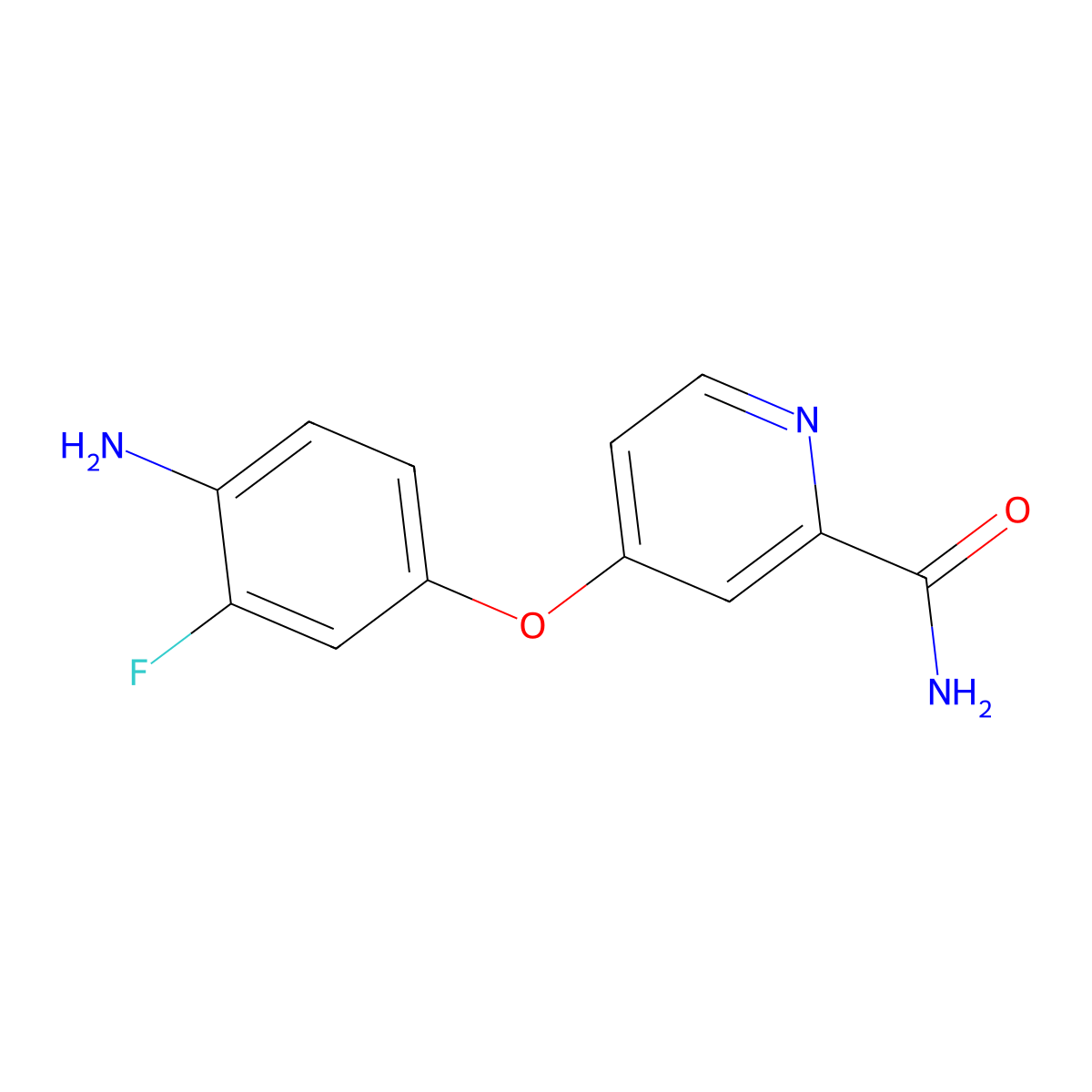 4-(4-Amino-3-fluorophenoxy)pyridine-2-carboxamide molecular structure, CAS 757251-54-0