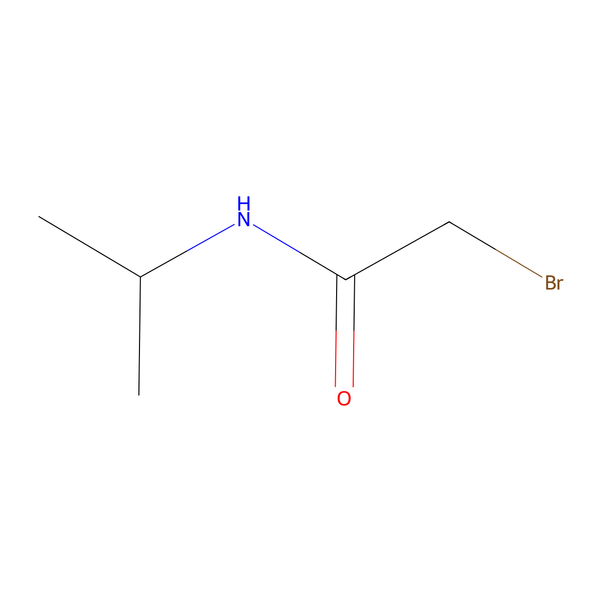 2-Bromo-N-isopropylacetamide molecular structure, CAS 75726-96-4