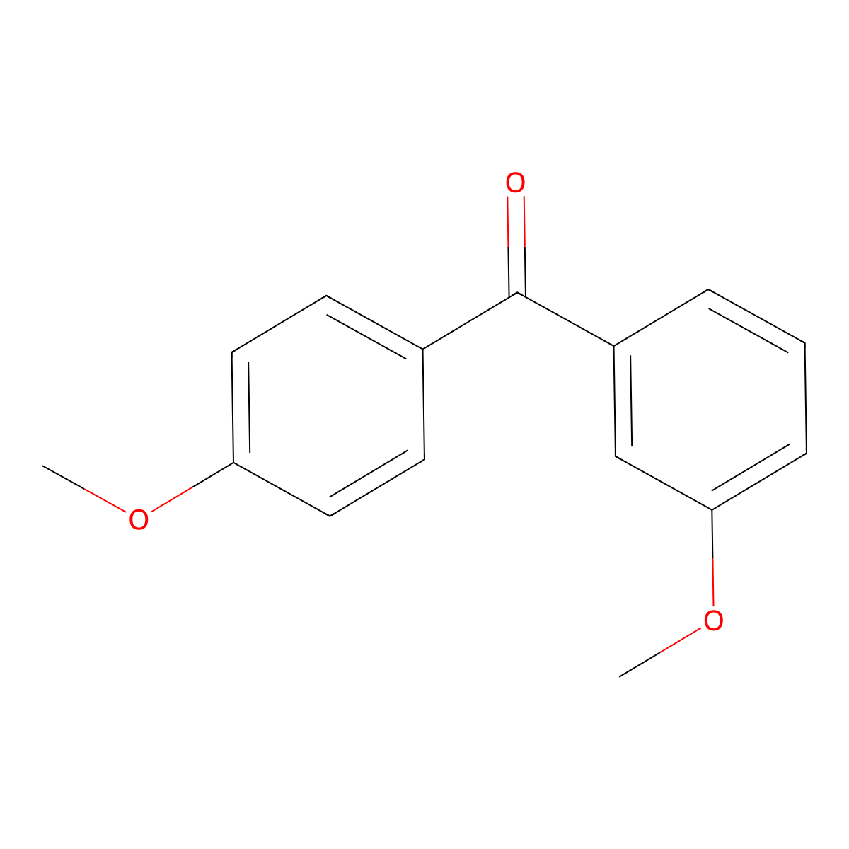 4,3'-Dimethoxybenzophenone molecular structure, CAS 75731-44-1
