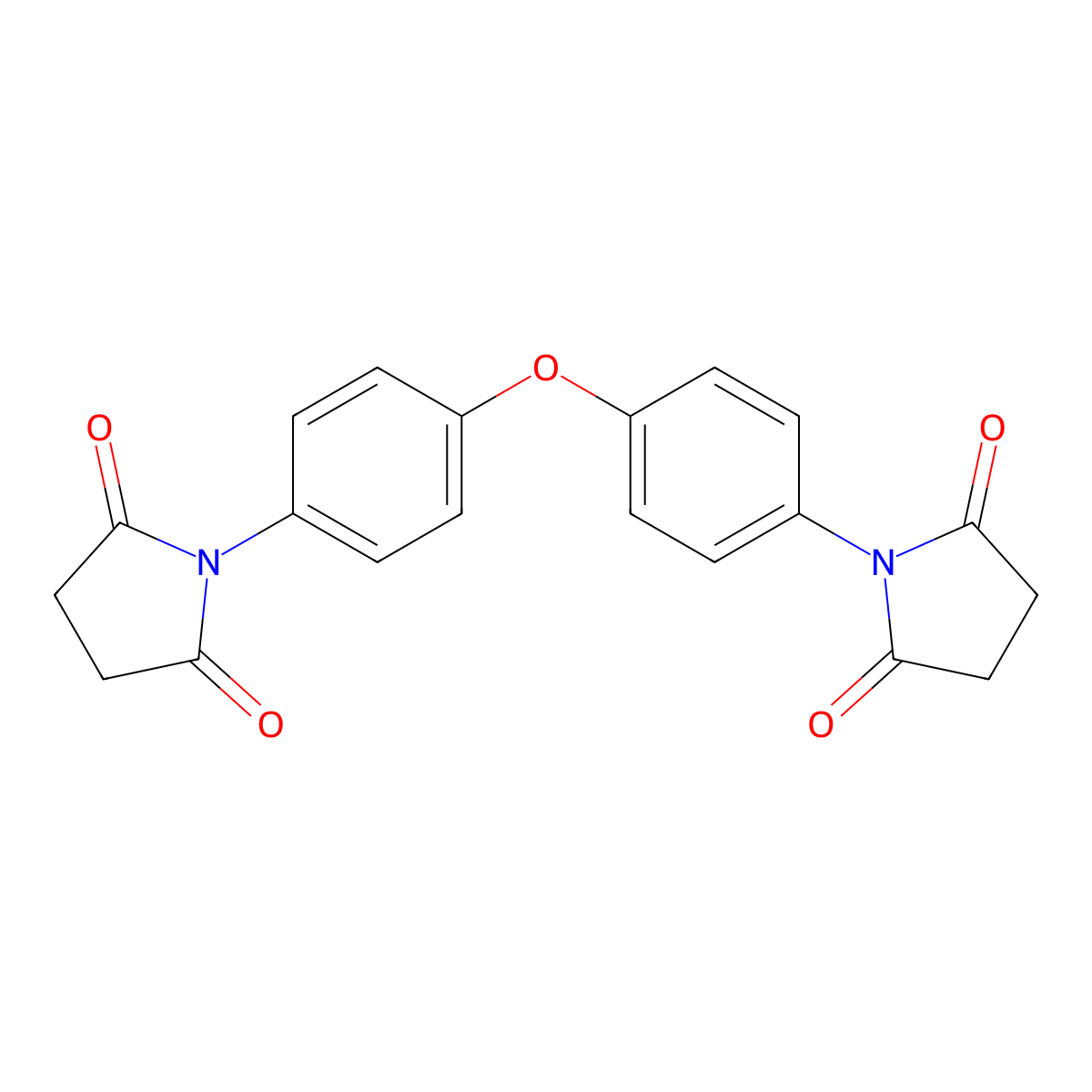 1-[4-[4-(2,5-Dioxopyrrolidin-1-yl)phenoxy]phenyl]pyrrolidine-2,5-dione molecular structure, CAS 75736-91-3