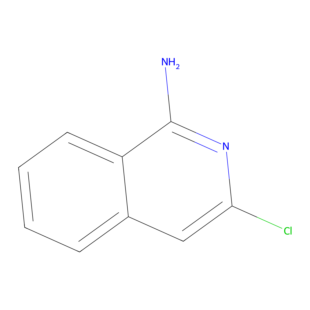 3-Chloroisoquinolin-1-amine molecular structure, CAS 7574-67-6