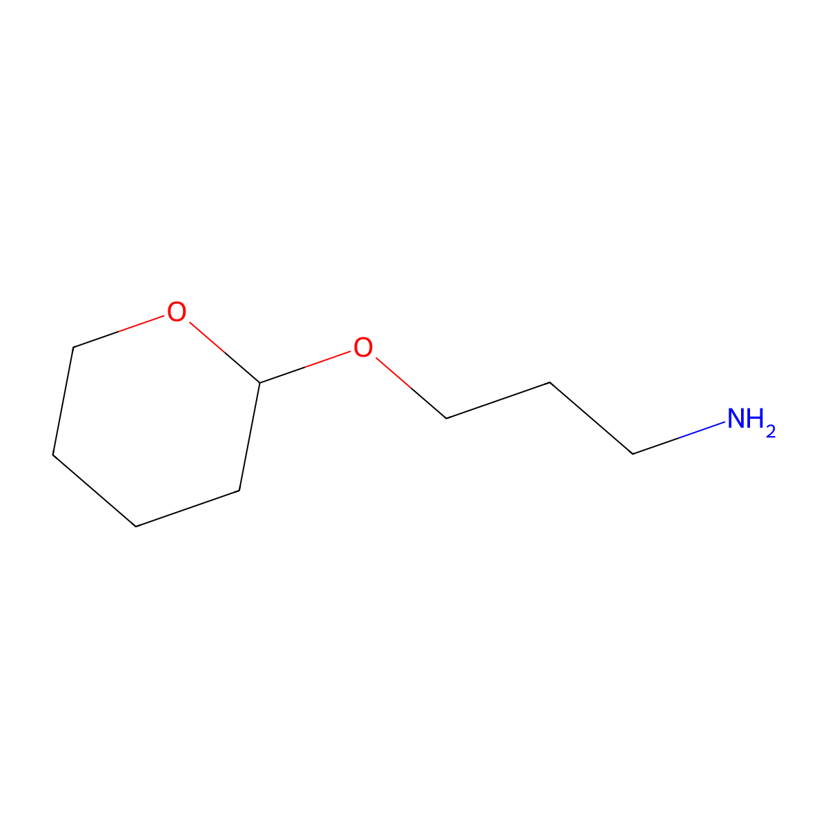 3-(Oxan-2-yloxy)propan-1-amine molecular structure, CAS 75744-51-3