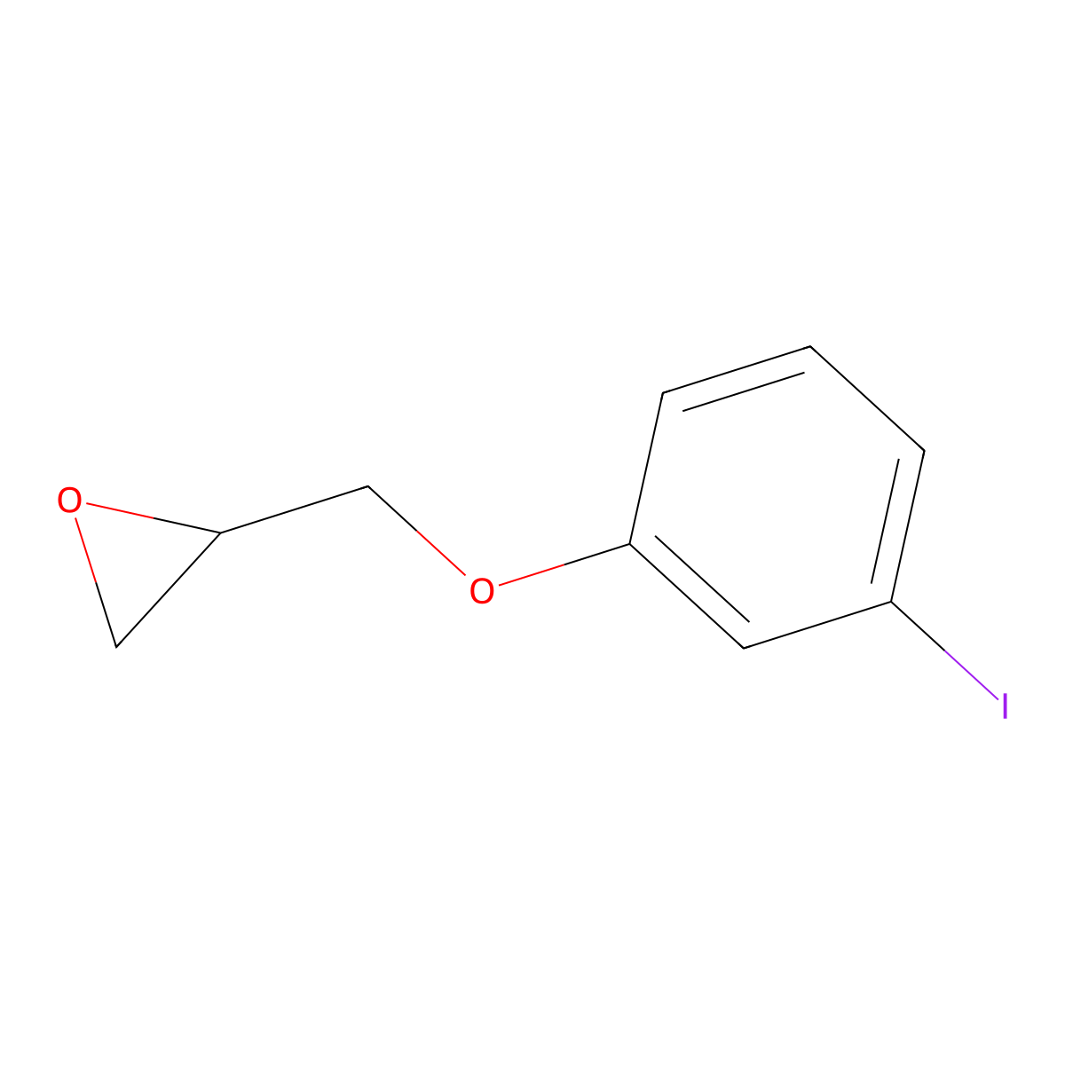 2-((3-Iodophenoxy)methyl)oxirane molecular structure, CAS 75746-32-6