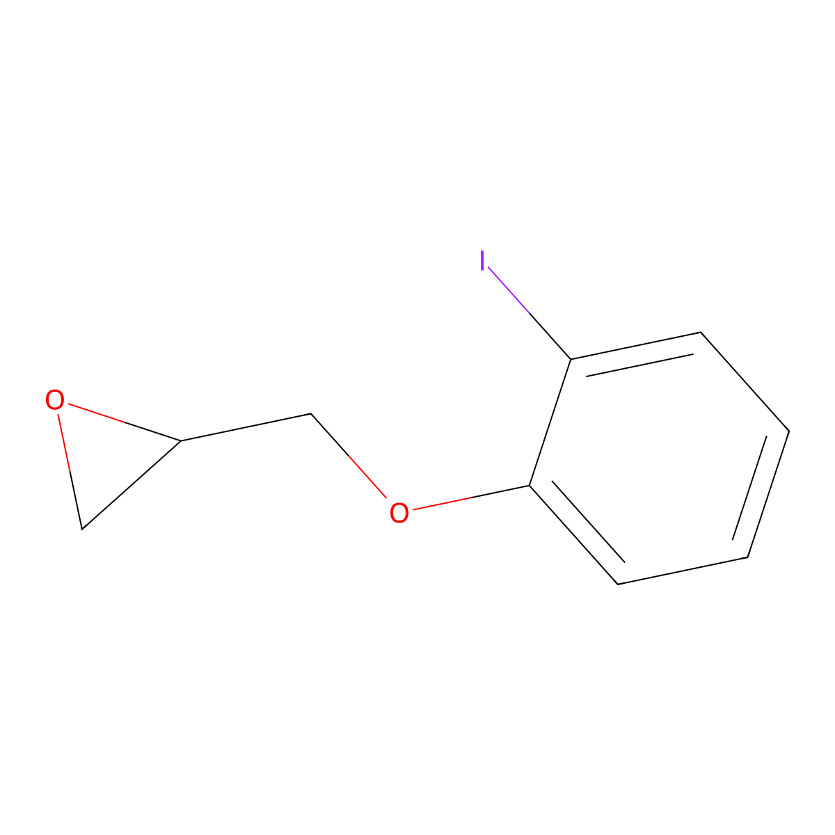 2-[(2-Iodophenoxy)methyl]oxirane molecular structure, CAS 75746-33-7