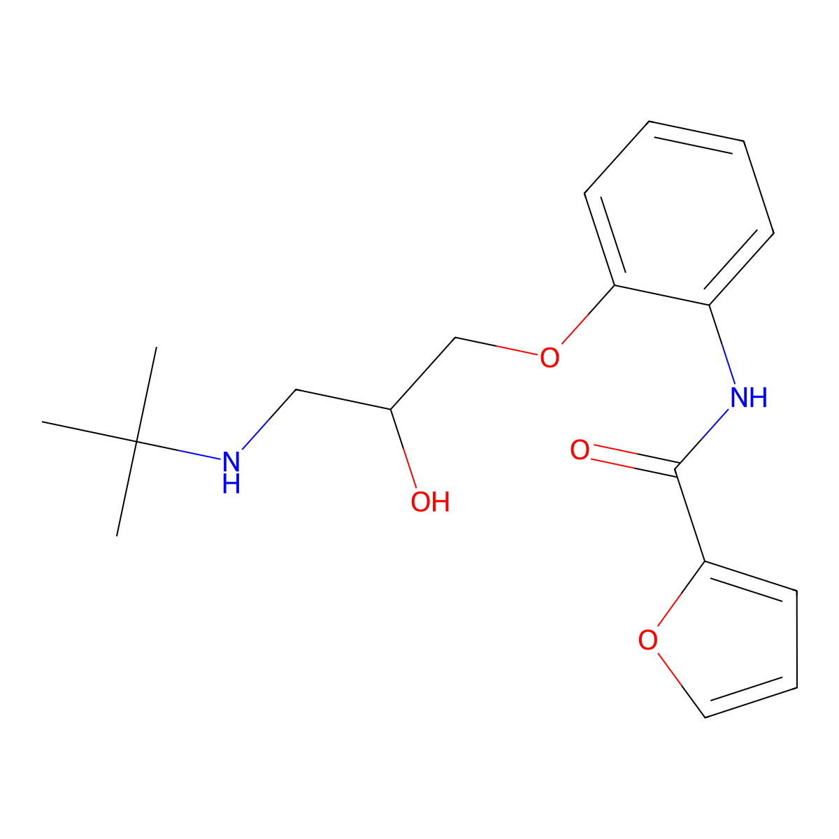 Ancarolol molecular structure, CAS 75748-50-4
