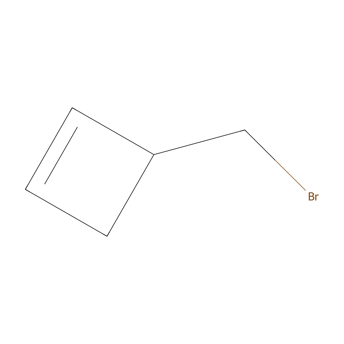 3-(Bromomethyl)cyclobut-1-ene molecular structure, CAS 75749-51-8
