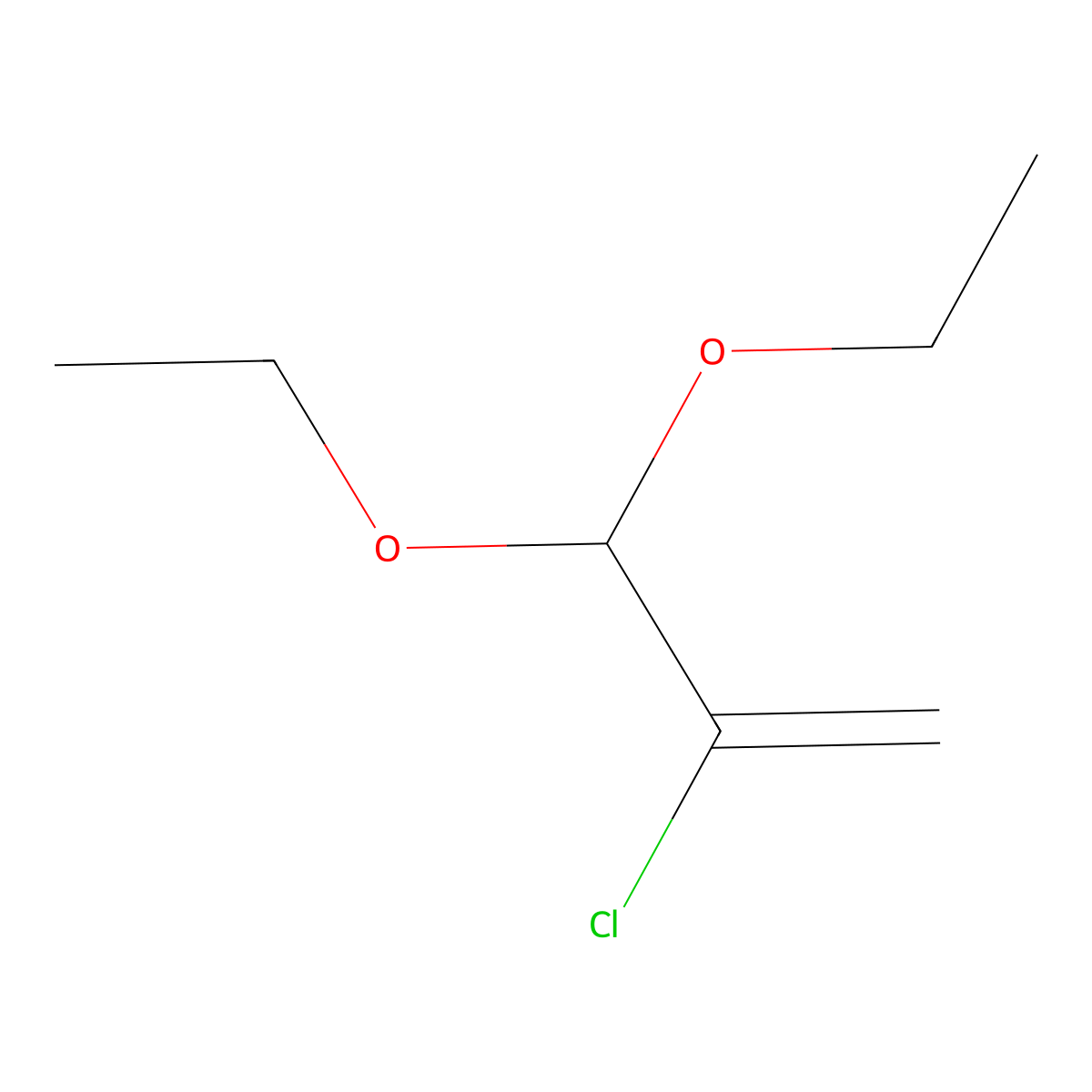 2-Chloro-3,3-diethoxyprop-1-ene molecular structure, CAS 7575-33-9
