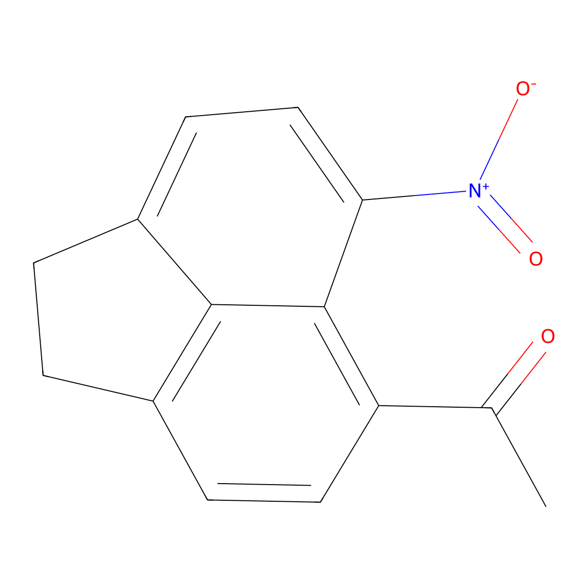 1-(6-Nitro-1,2-dihydroacenaphthylen-5-yl)ethanone molecular structure, CAS 7575-55-5