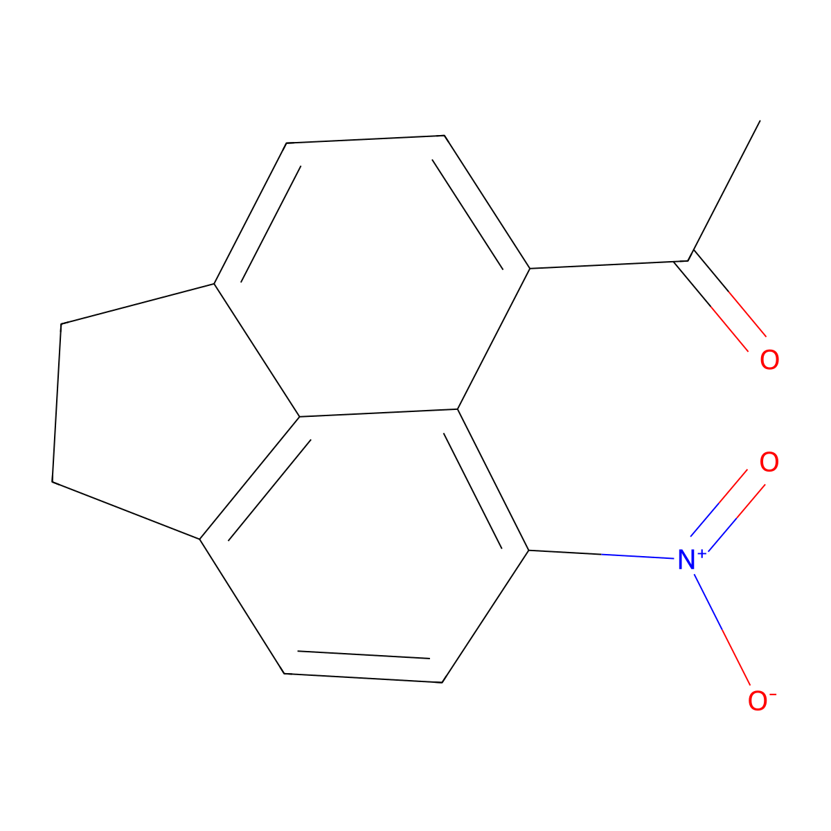 1-(6-Nitro-1,2-dihydroacenaphthylen-5-yl)ethanone molecular structure, CAS 7575-55-5