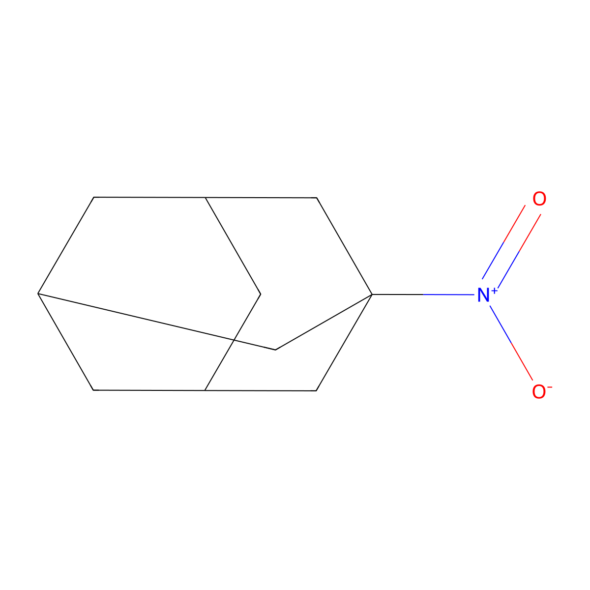1-Nitroadamantane molecular structure, CAS 7575-82-8